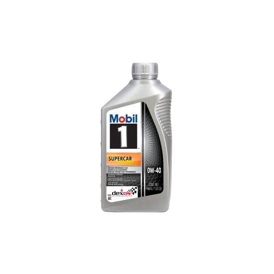 Mobil 1 Supercar Full Synthetic Motor Oil, 0W-40, Dexos R, 1 Qt