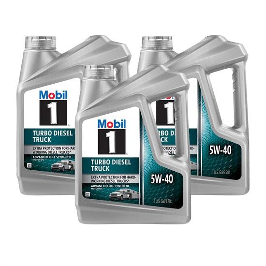 Mobil 1 127097 Turbo Diesel Truck Oil 5W-40, 1 Gallon, Case of 3