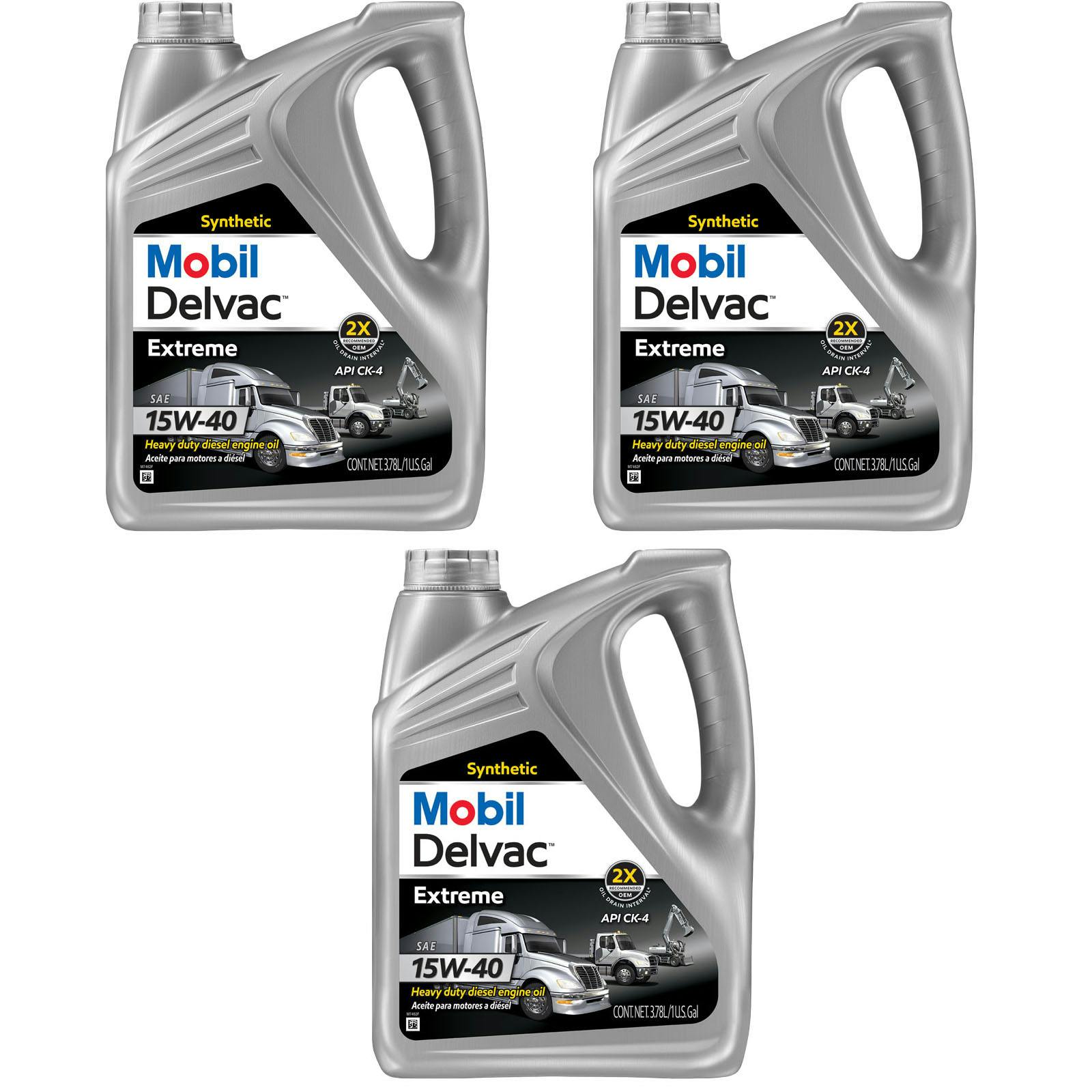 Mobil Delvac Extreme 127098 Premium Syn Diesel Oil, 15W-40 Case/3