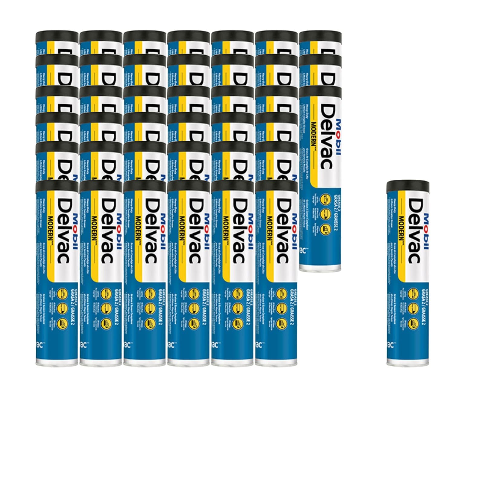 Mobil 1 128457 Mobil Delvac Modern Grease 2, 13.7 oz Tube, Box/40