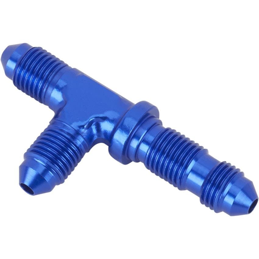 Aluminum Tee-On-Run Fitting, -3 AN