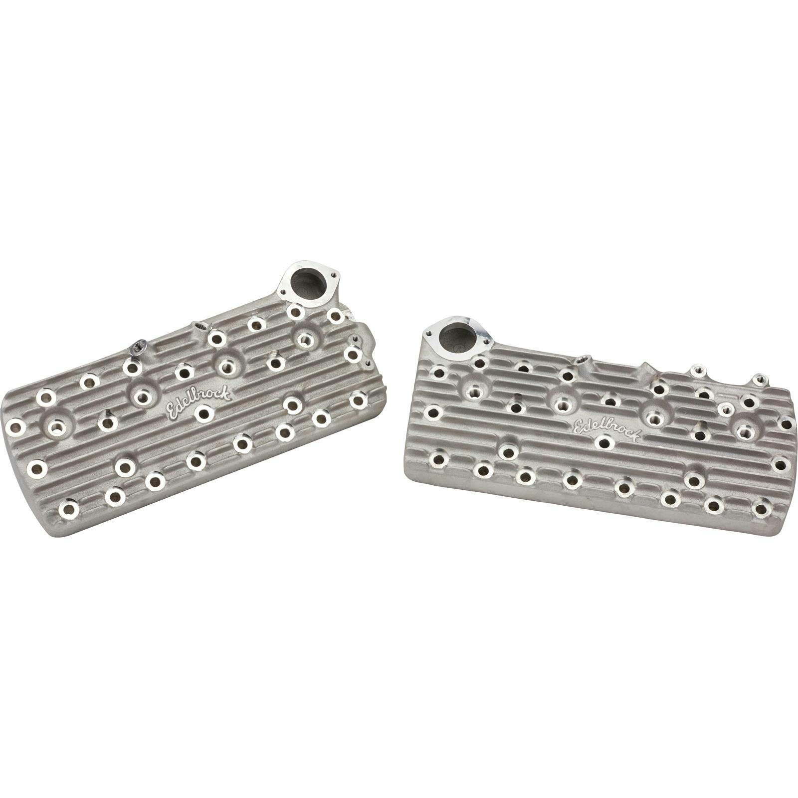 Edelbrock 1115 1949-53 Ford Flathead Finned Cylinder Heads, 65cc