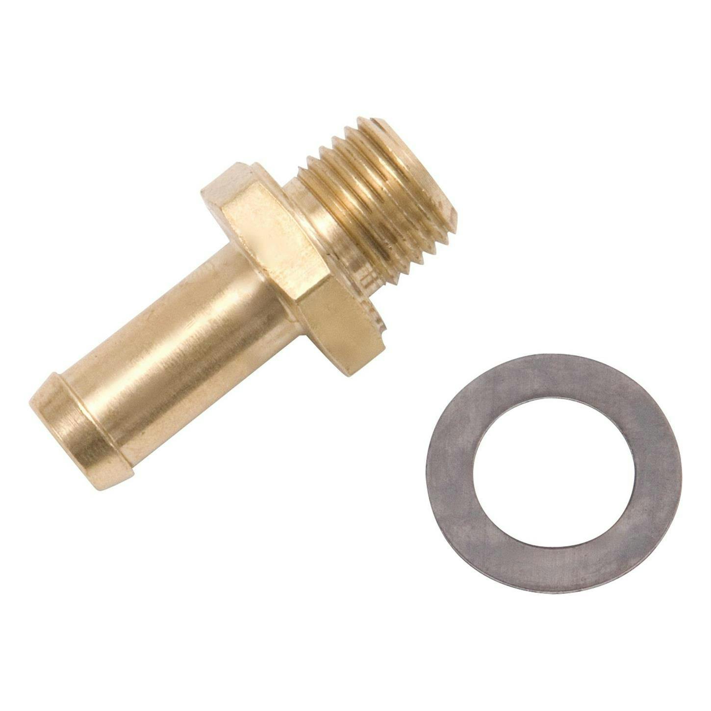Edelbrock 1158 94 Carburetor Fuel Inlet Fitting, Brass