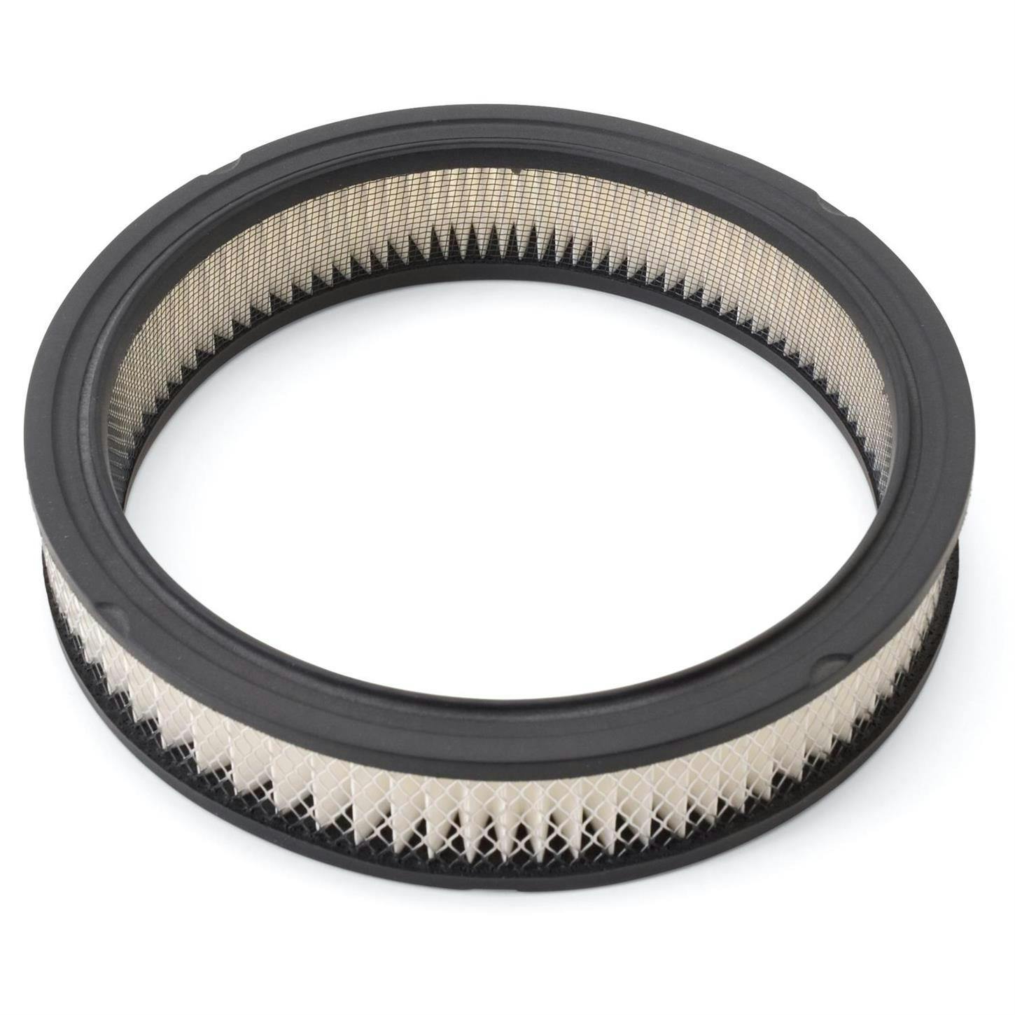 Edelbrock 1218 Air Cleaner Element Air Filter, Round, 2in. X 10in.