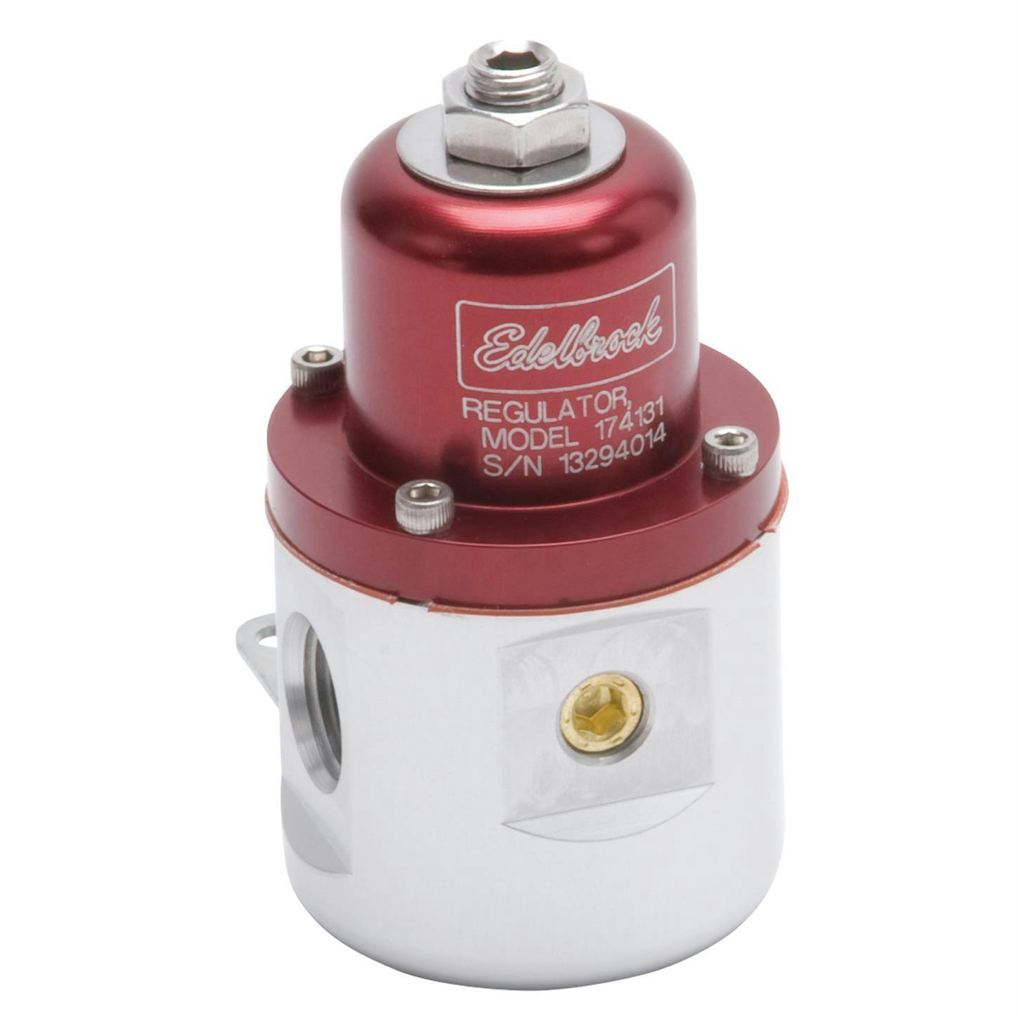 Edelbrock 174131 Fuel Pressure Regulator, Red Anodized