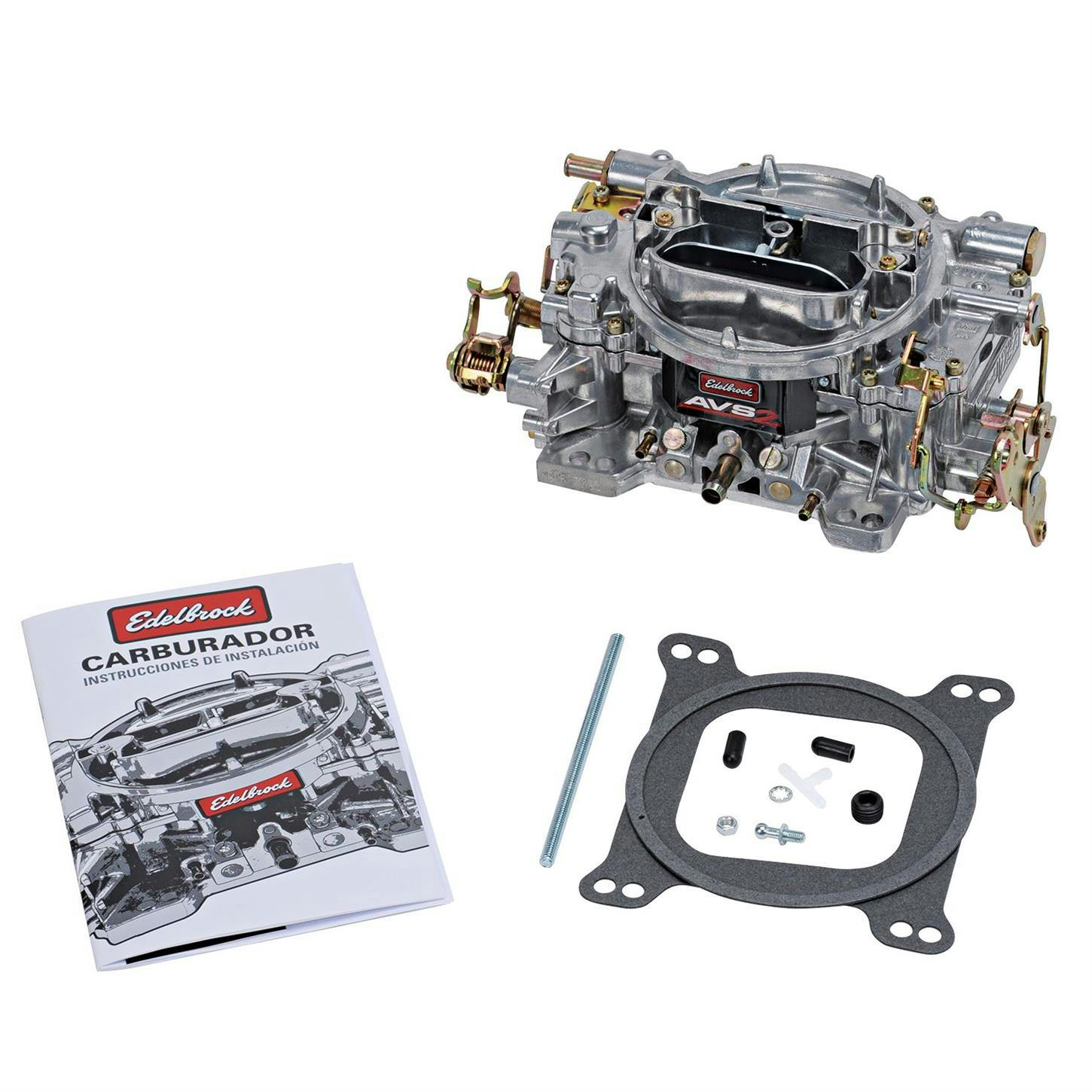 Edelbrock 1915 AVS2 650 CFM Carburetor, Manual Choke, Satin