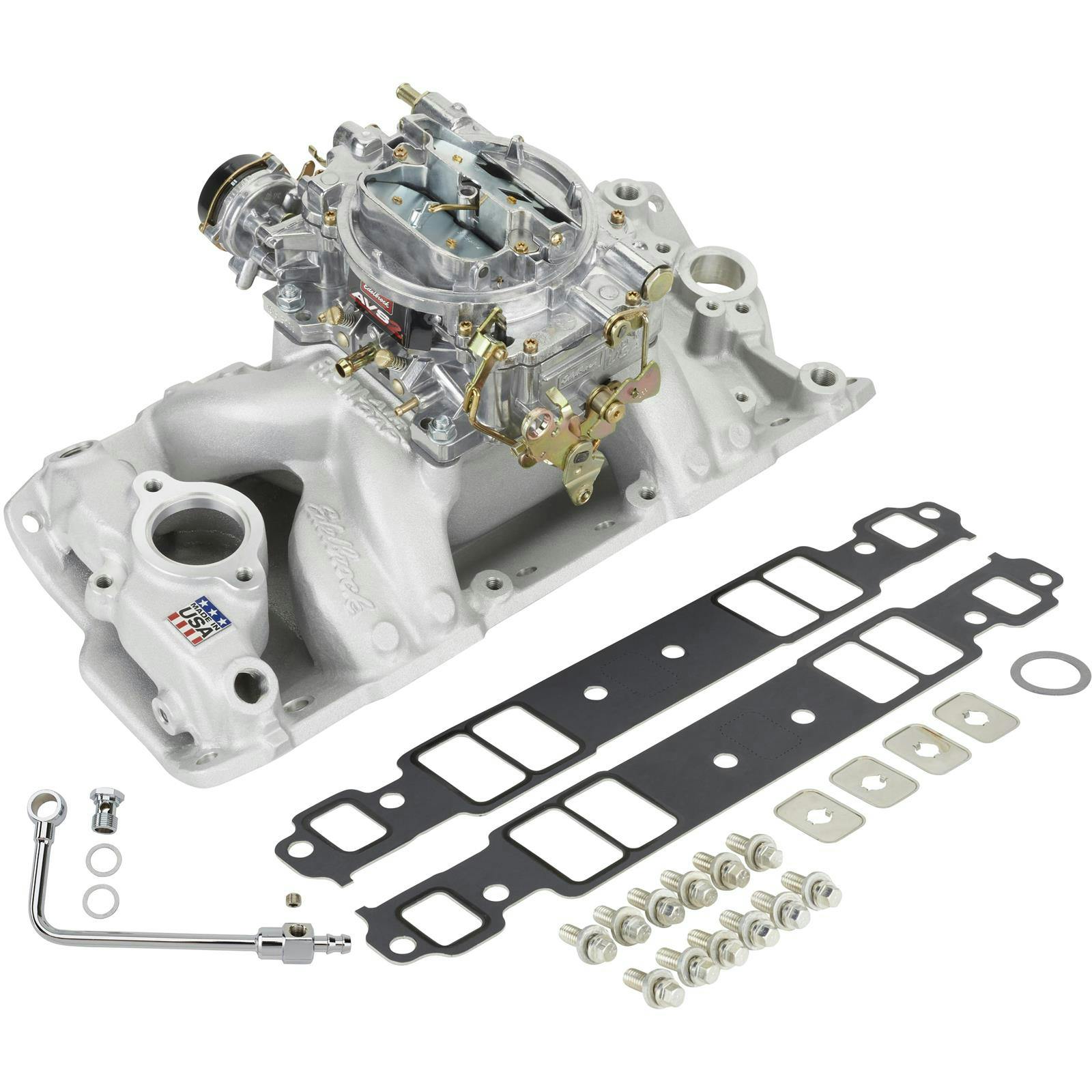 Edelbrock 2004 Performer Single-Quad Intake Manifold/Carb Kit