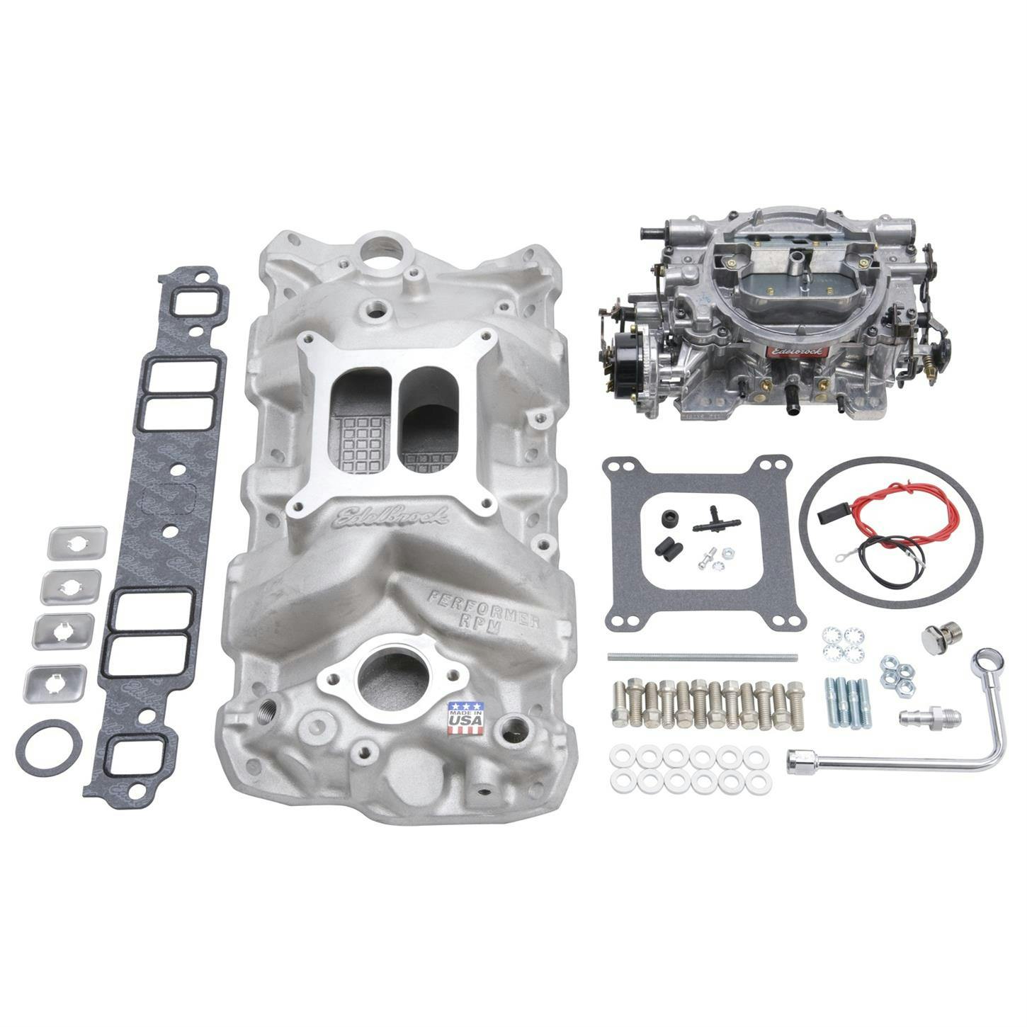 Edelbrock 2023 Single-Quad Intake Manifold/Carburetor Kit