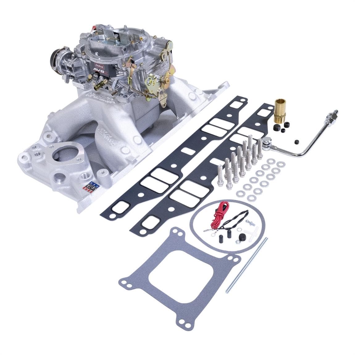 Edelbrock 2075 Single-Quad Intake Manifold/Carburetor Kit, Mopar