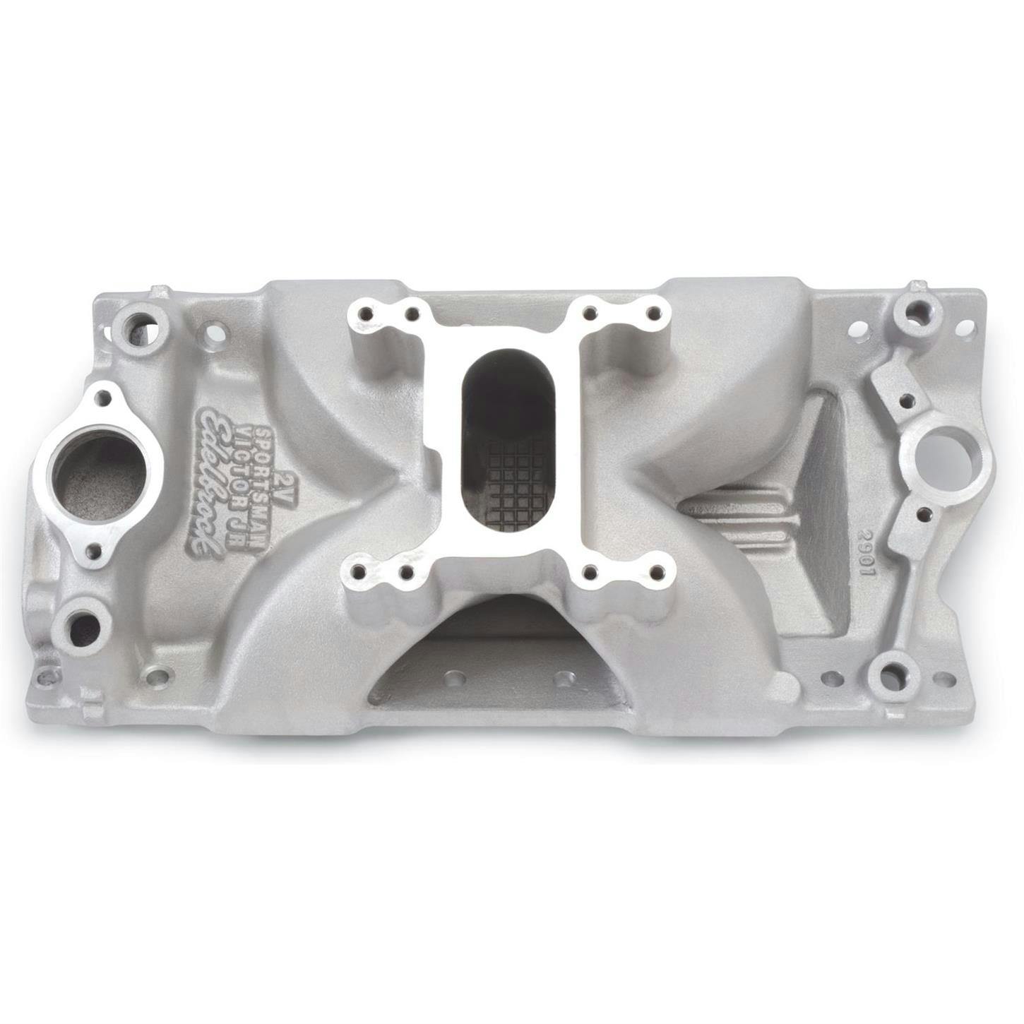 Edelbrock 2901 Victor Jr Sportsman 2V Chevy Small Block Manifold