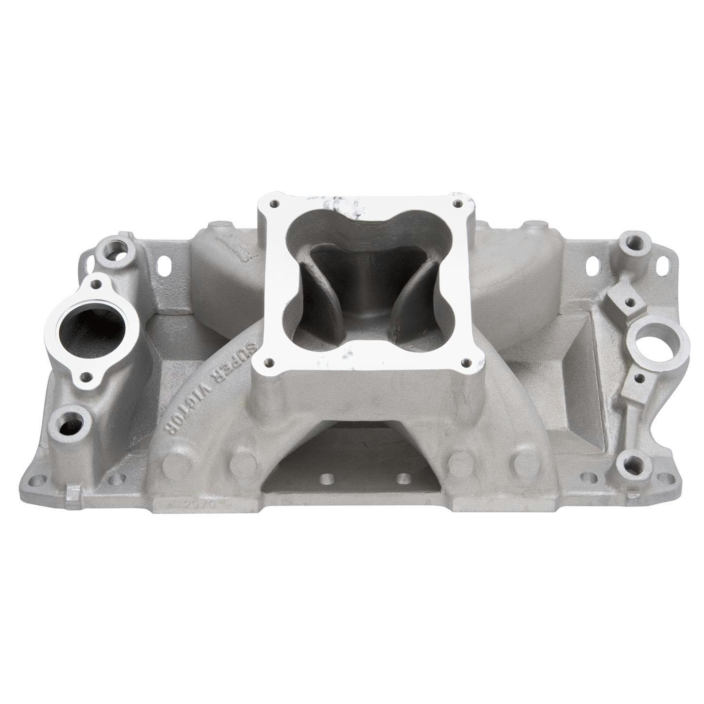 Edelbrock 2970 Super Victor Intake Manifold, Aluminum, Chevy