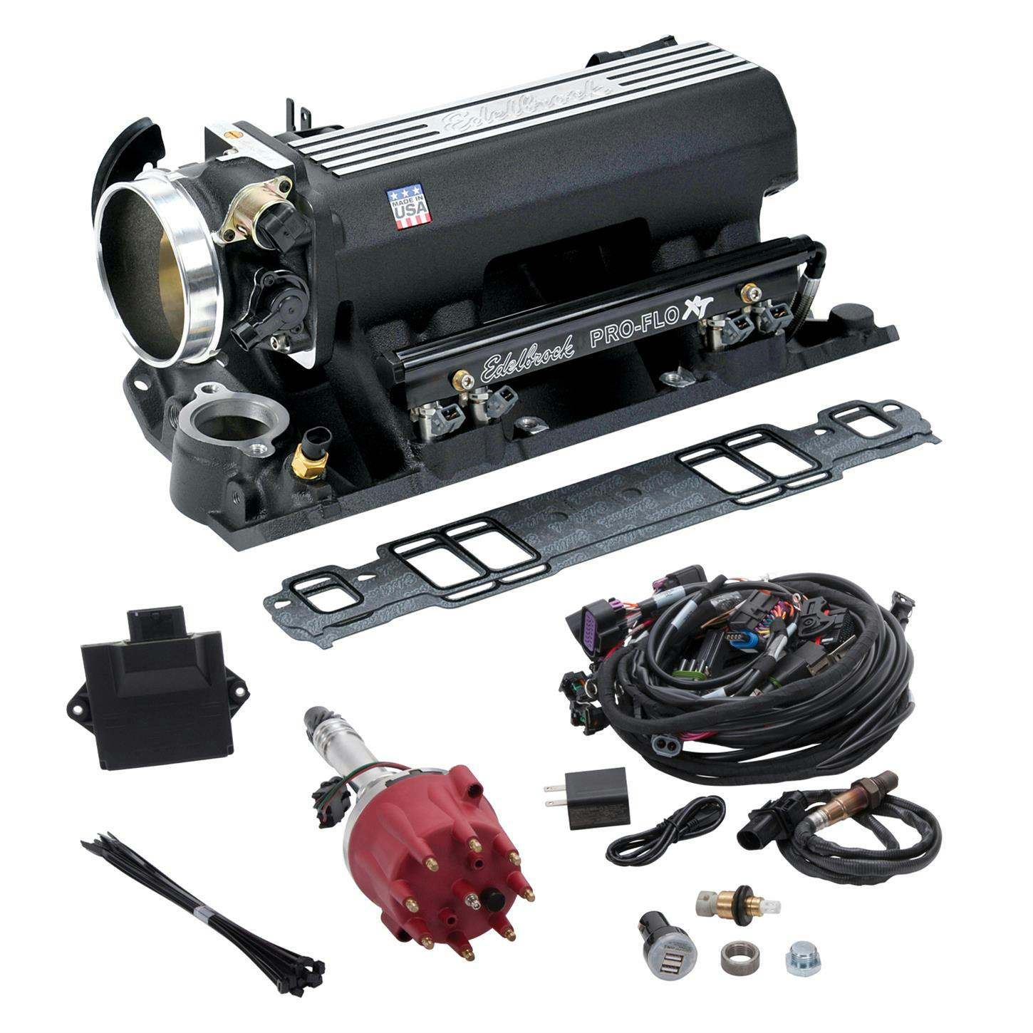 Edelbrock 35813 Pro-Flo 4 EFI XT-Style Kit, Pre-1986 SBC