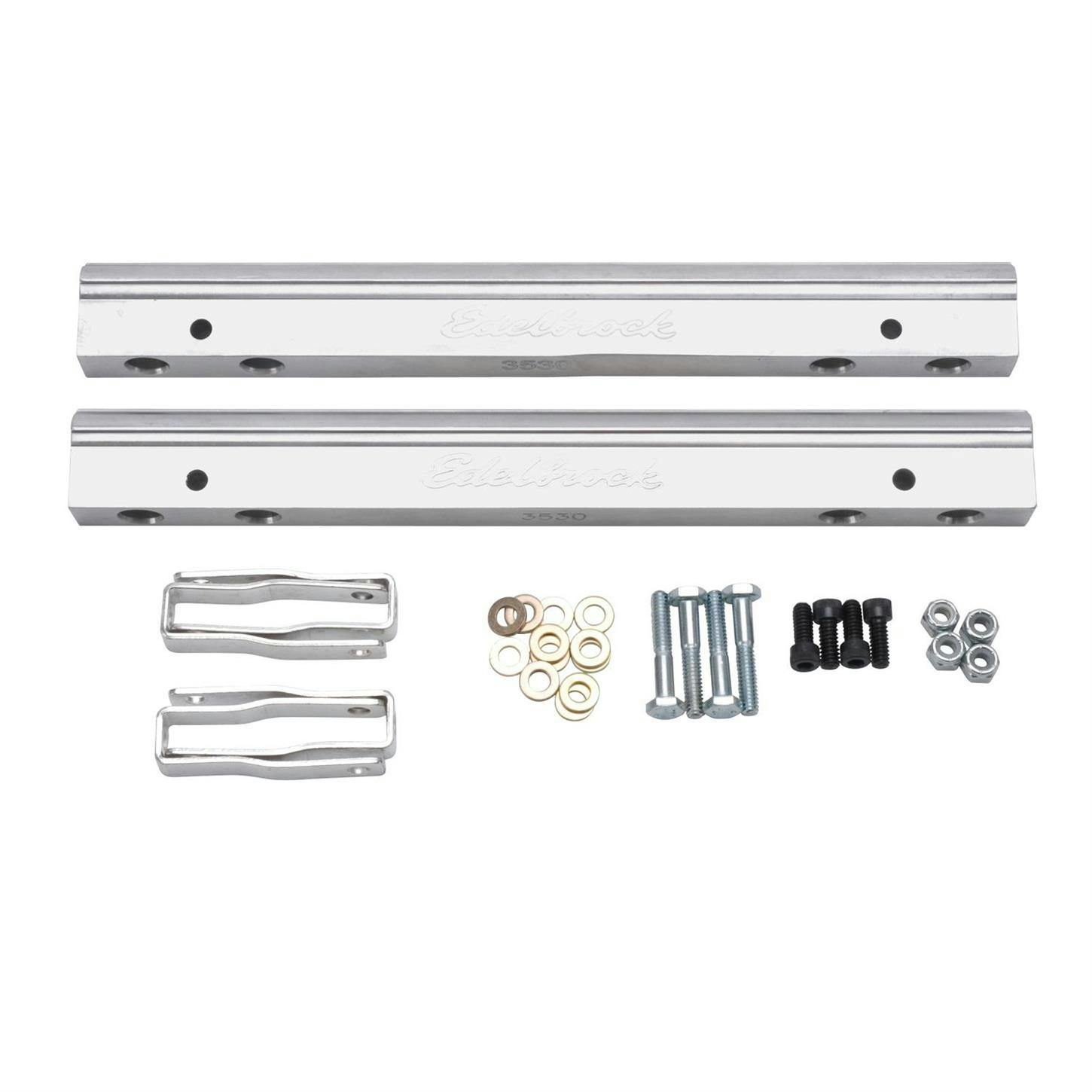 Edelbrock 3630 Aluminum Fuel Rail, Small Block Chevy