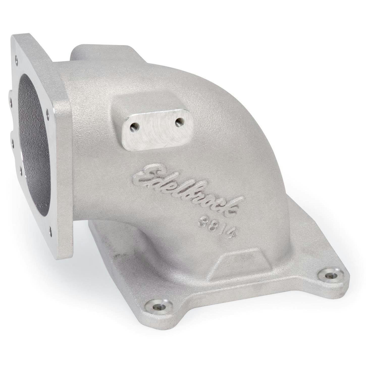Edelbrock 3814 Throttle Body Air Intake Elbow, Aluminum, 95mm