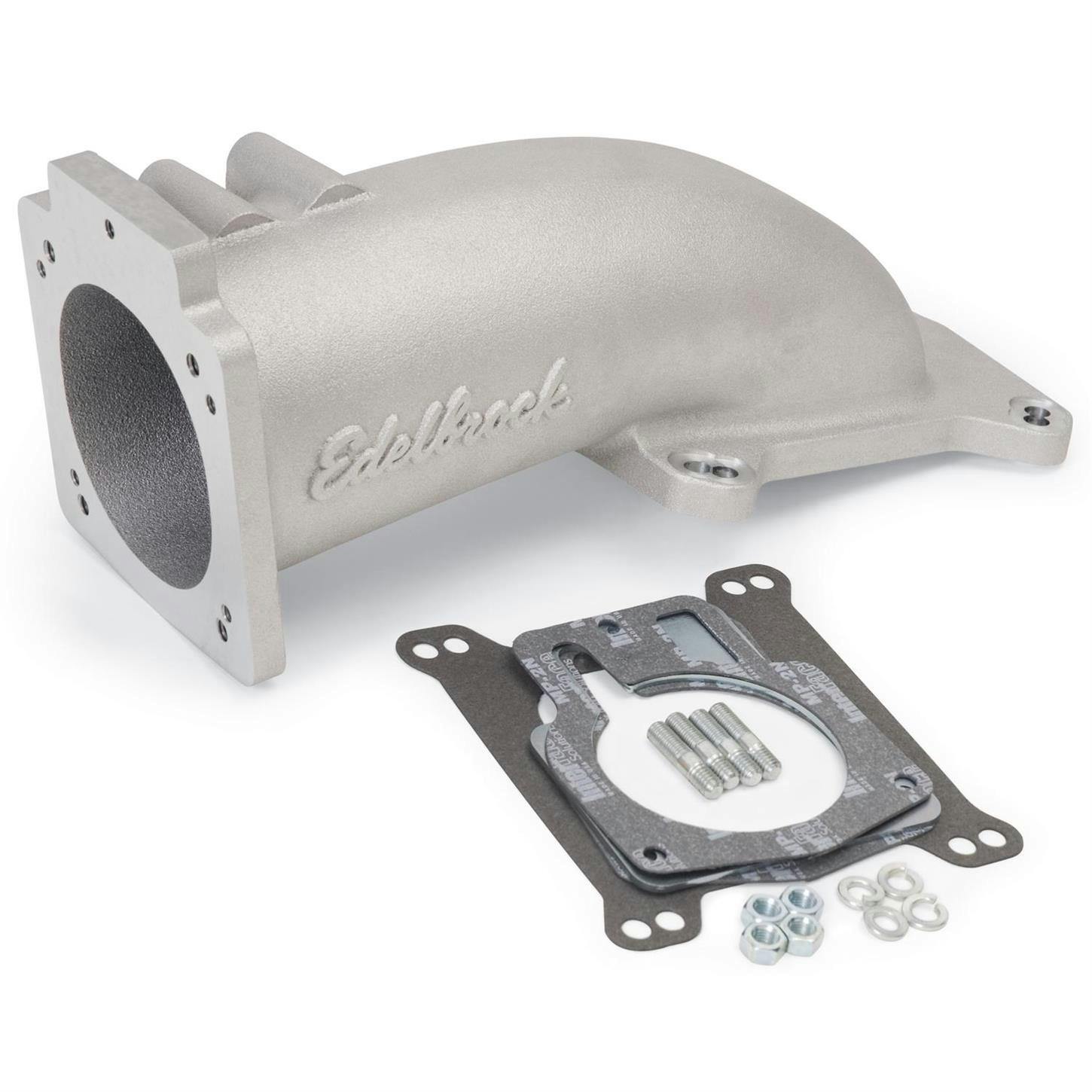 Edelbrock 3847 Intake Elbow Throttle Body Adapter, 90mm, Ford/GM