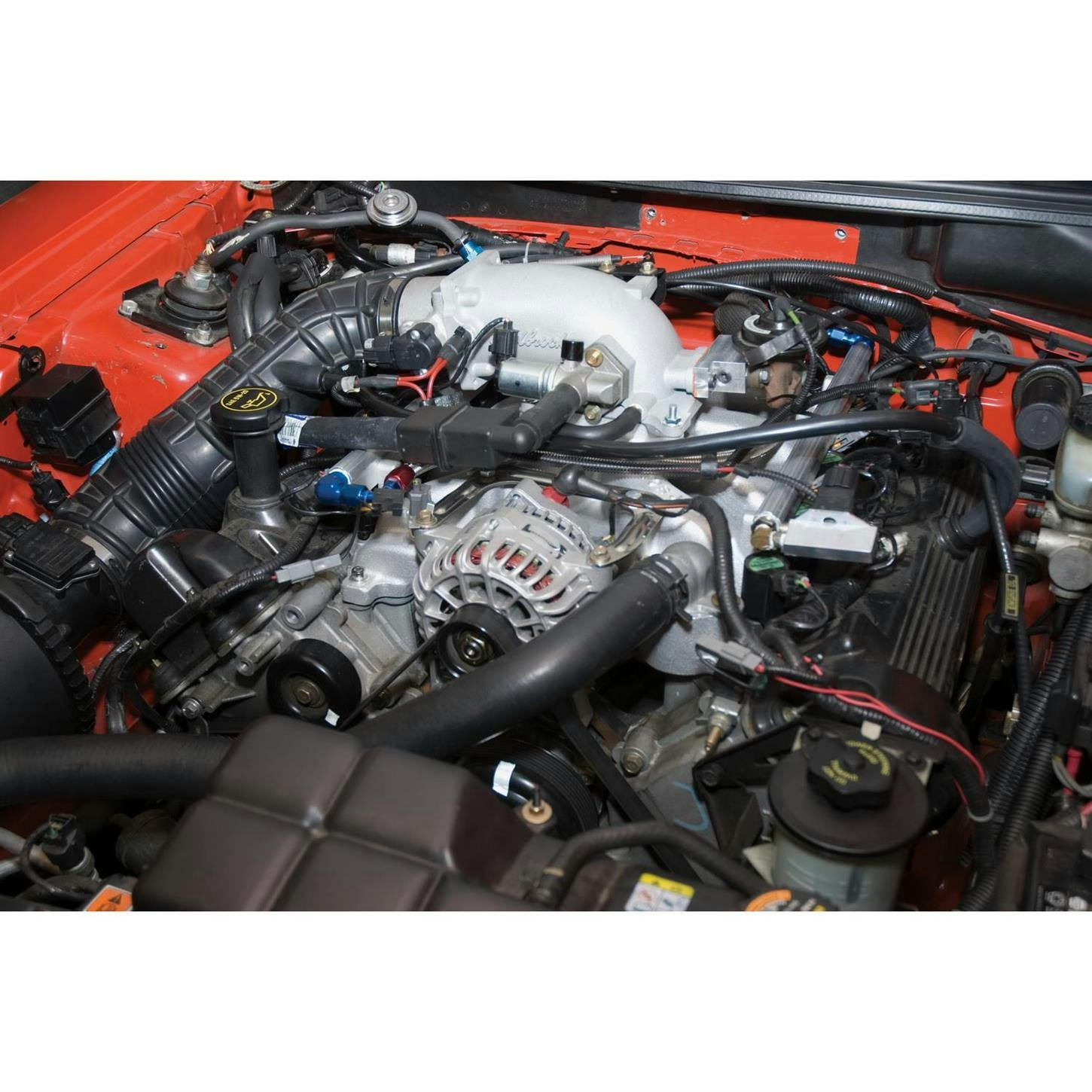 Edelbrock 38483 Intake Elbow Throttle Body Adapter, Black, 90mm