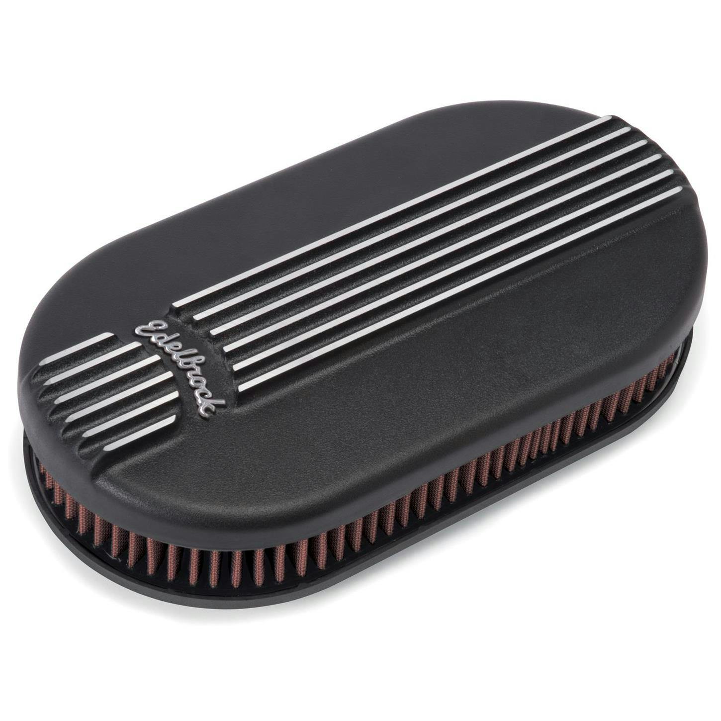 Edelbrock 41153 Classic Series Air Cleaner Assembly, Oval, 4 inch