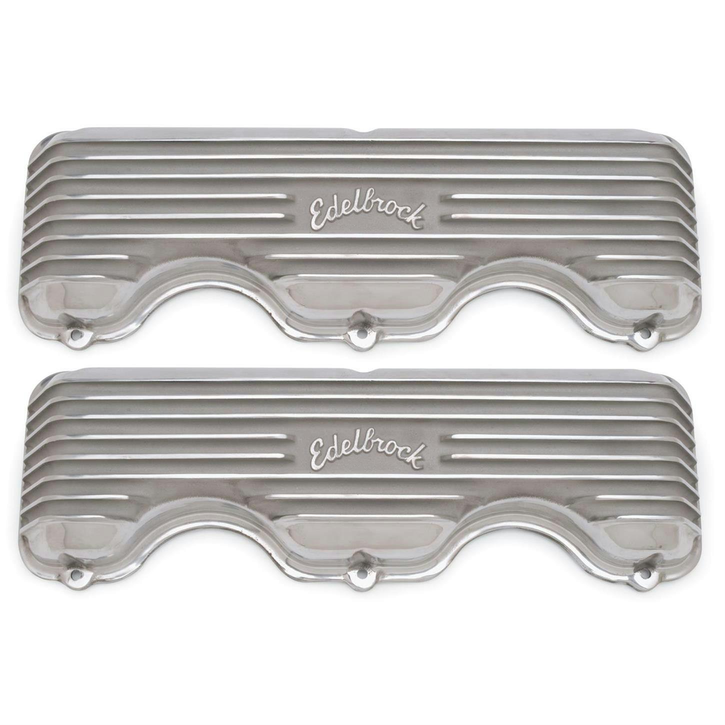 Edelbrock 4140 348/409 Chevy Finned Aluminum Valve Covers