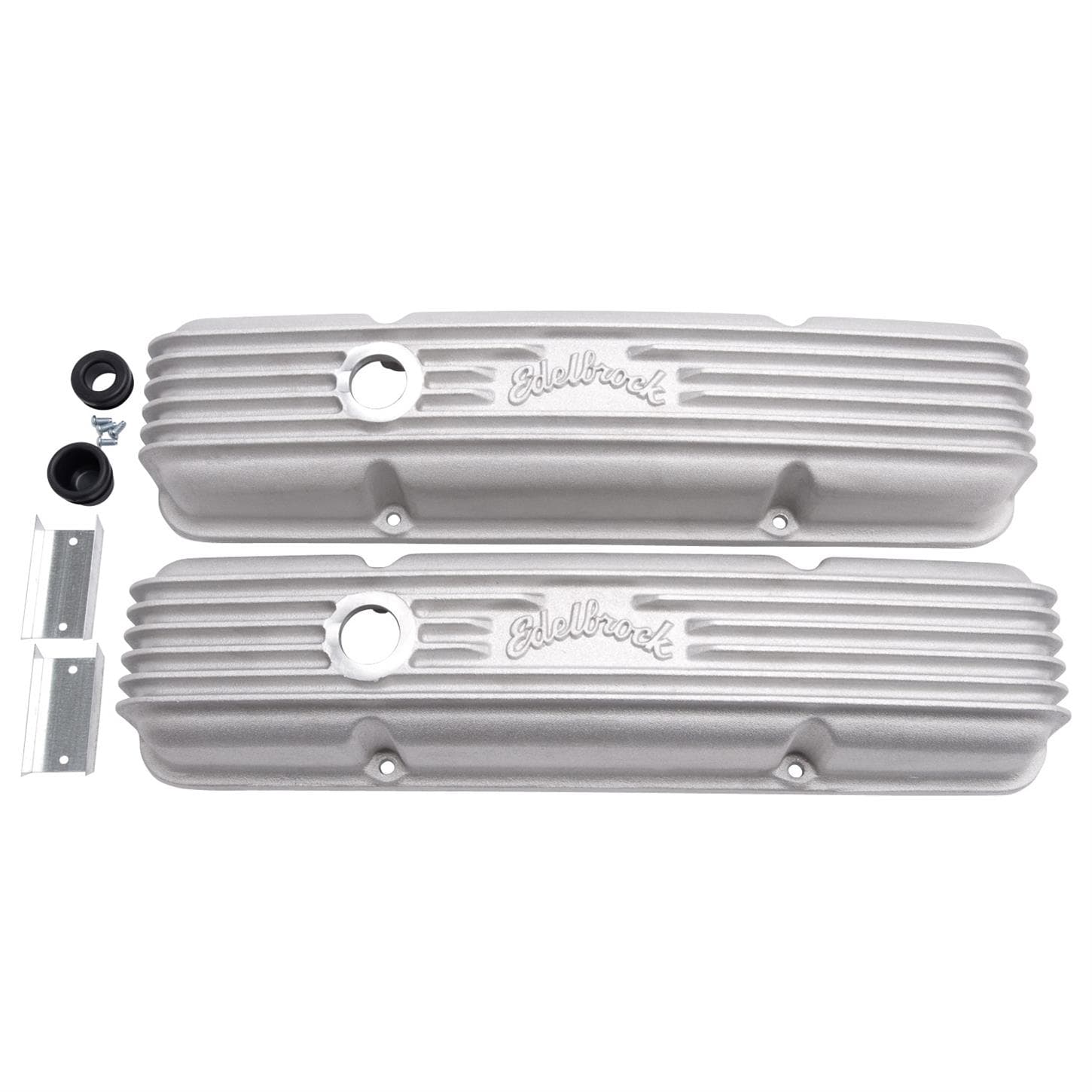 Edelbrock 41439 Classic Series Valve Cover with Breather Hole, Satin