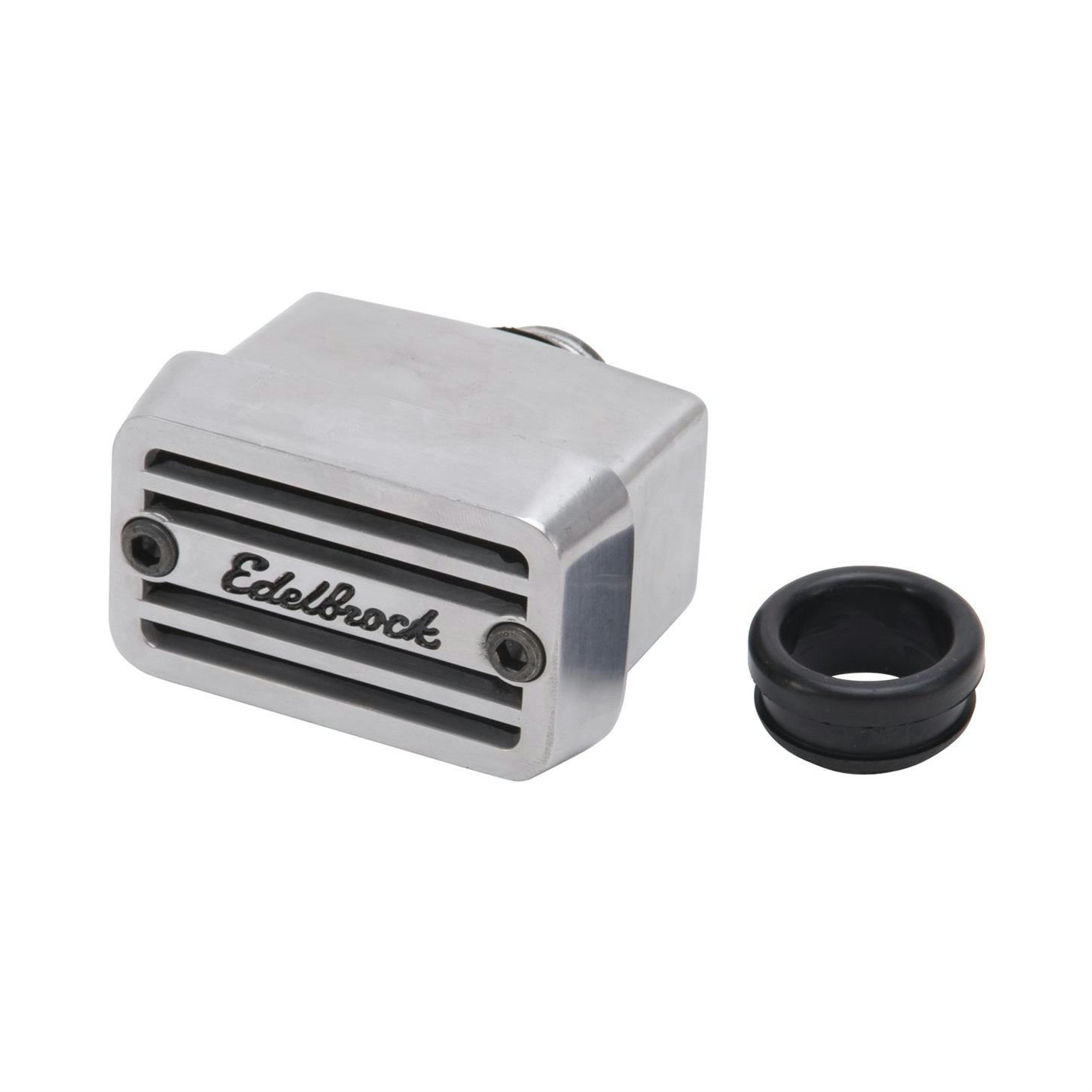 Edelbrock 4204 Elite Series Oil Breather Cap, Aluminum, Polished