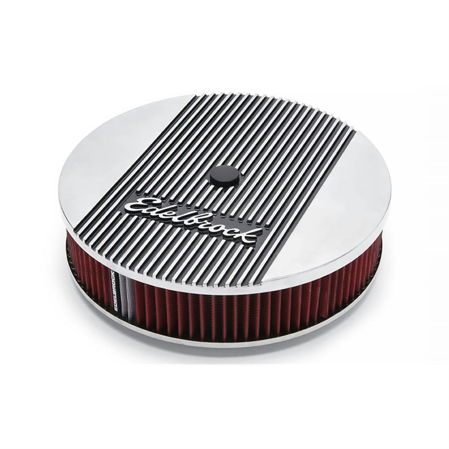 Edelbrock 4266 Elite Series Aluminum Air Cleaner, Round, 14 Inch