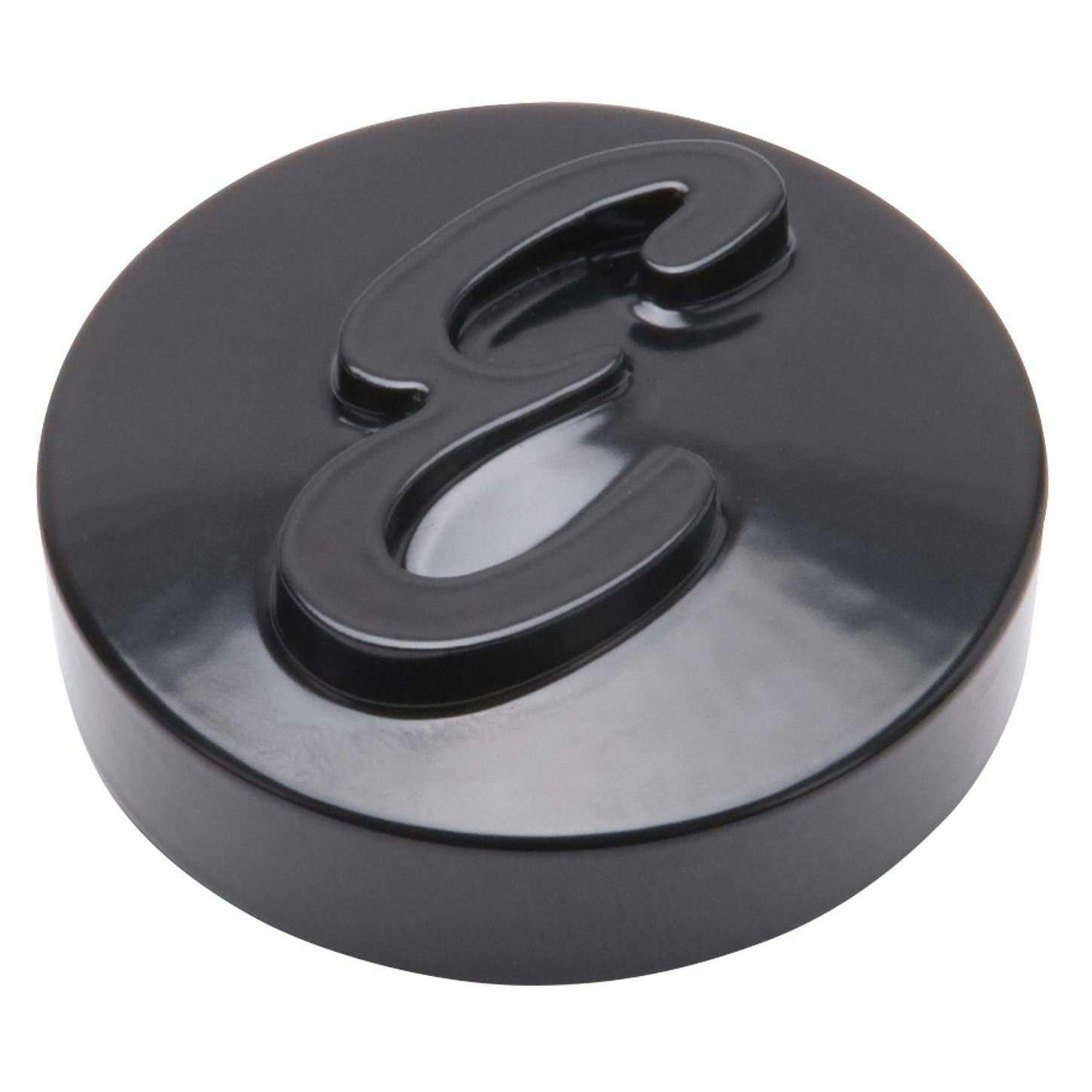 Edelbrock 4270 E Logo Black Anodized Nut for Pro-Flo Air Cleaners