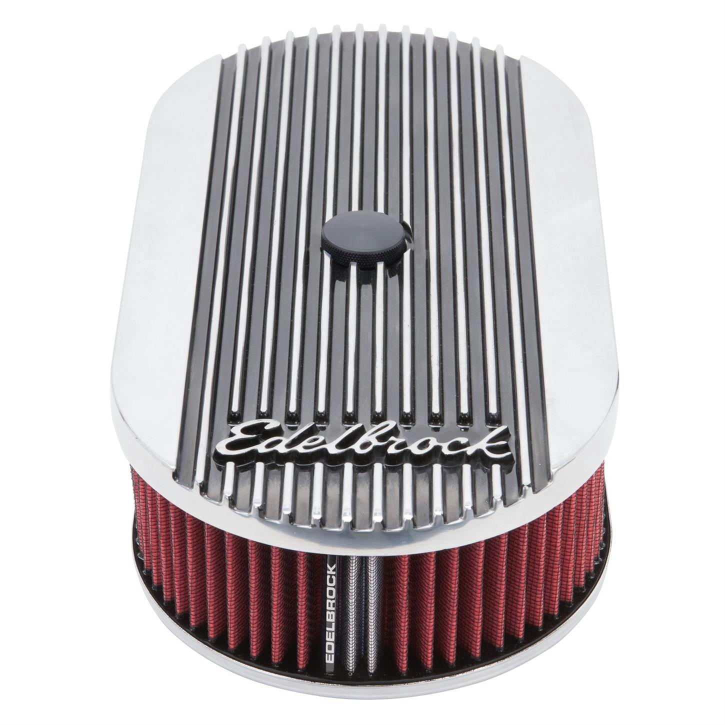Edelbrock 4273 Elite II Air Cleaner, Oval, Single Carb