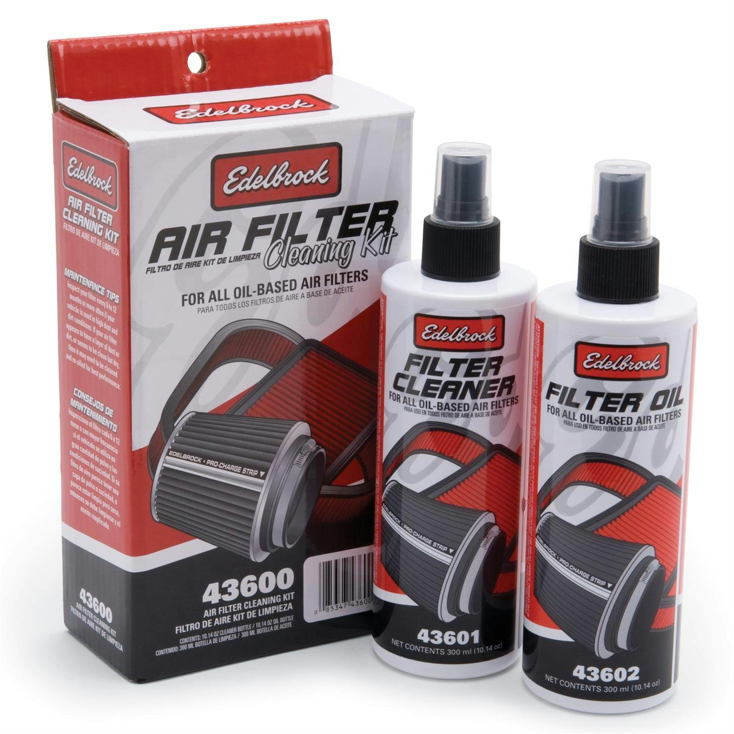 Edelbrock 43600 Air Filter Cleaning Kit, 10 ounce