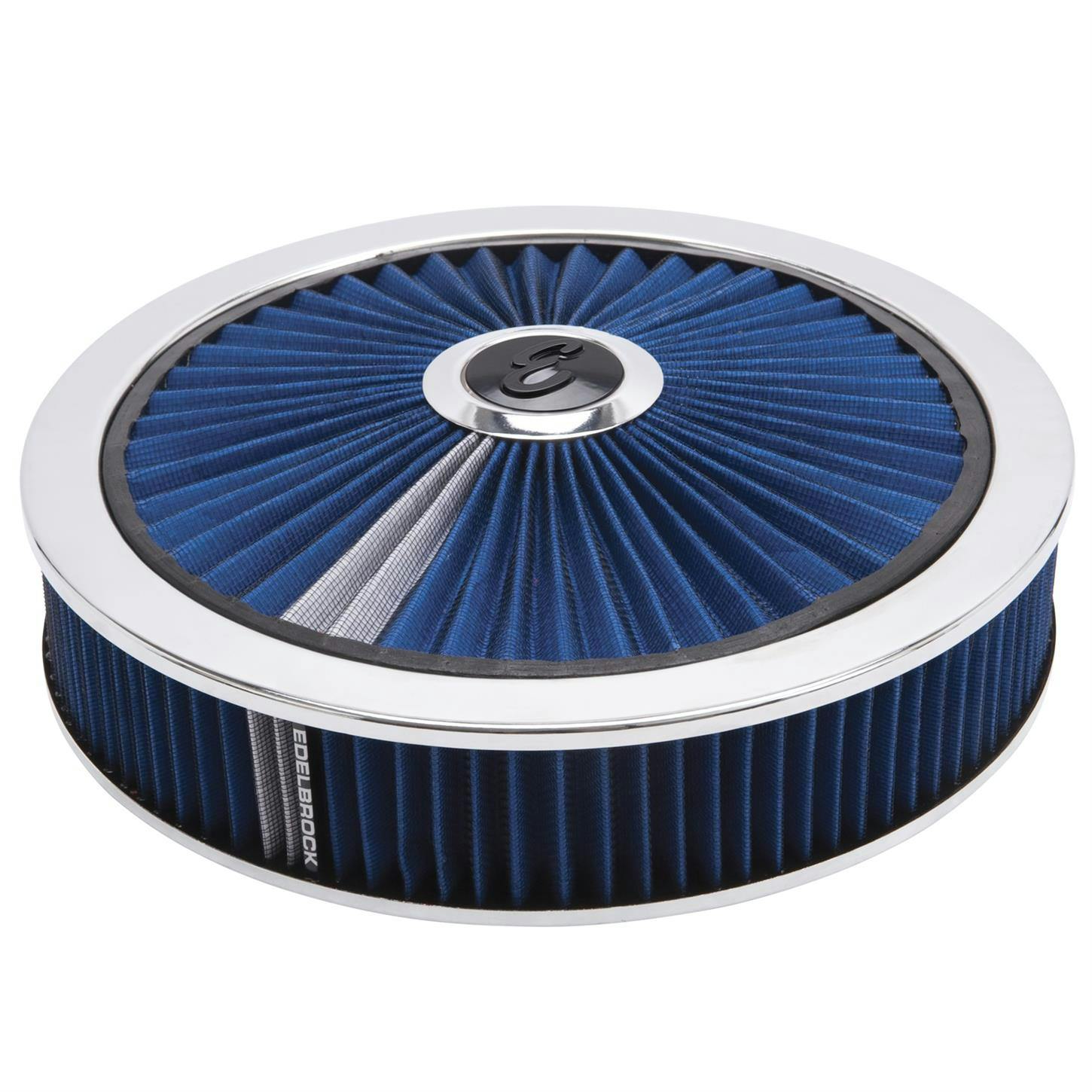 Edelbrock 43661 Pro-Flo High Flow Air Cleaner Assembly,Round,3in.,Blue