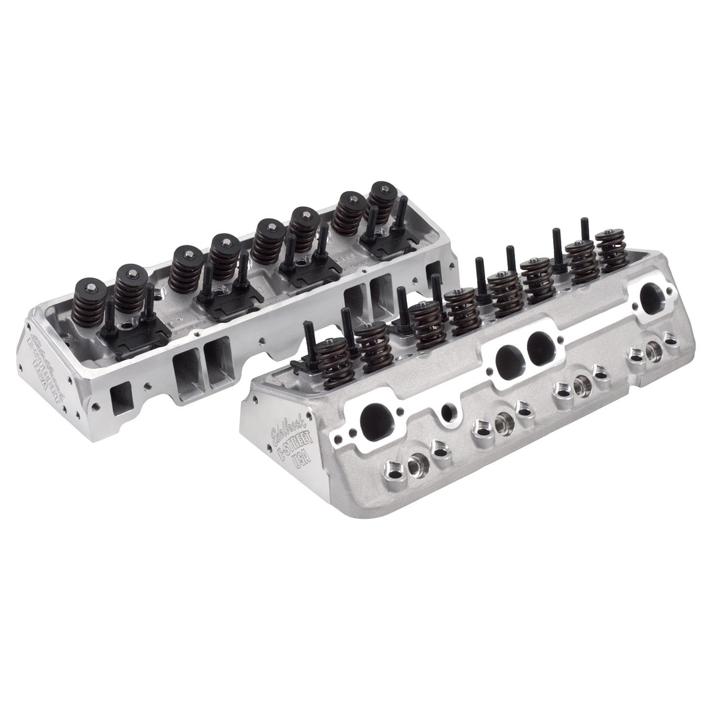 Edelbrock 5089 E-Street Cylinder Heads, Small Block Chevy, Pair