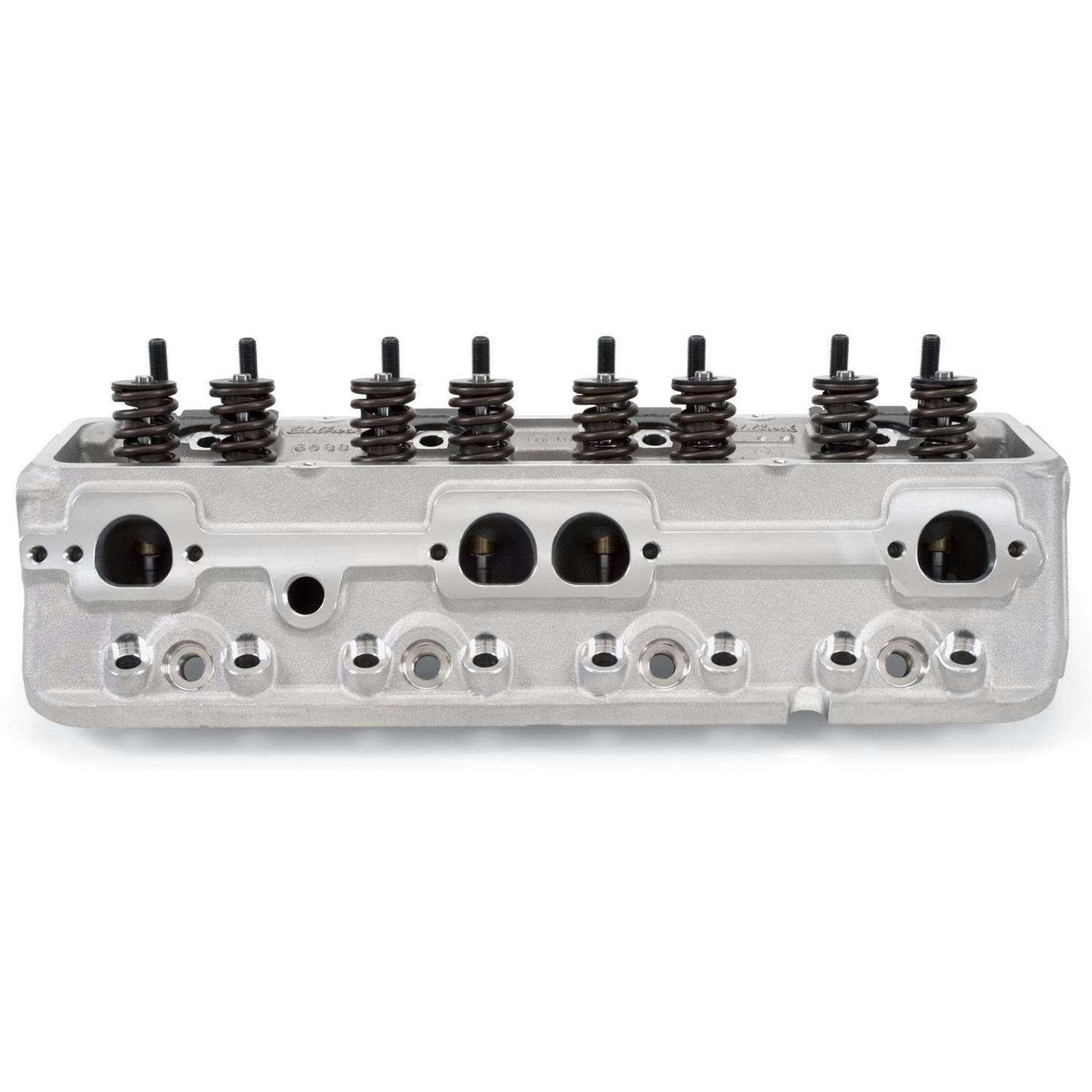 Edelbrock 5089 E-Street SBC Alum Cylinder Heads/H.D. Install Kit