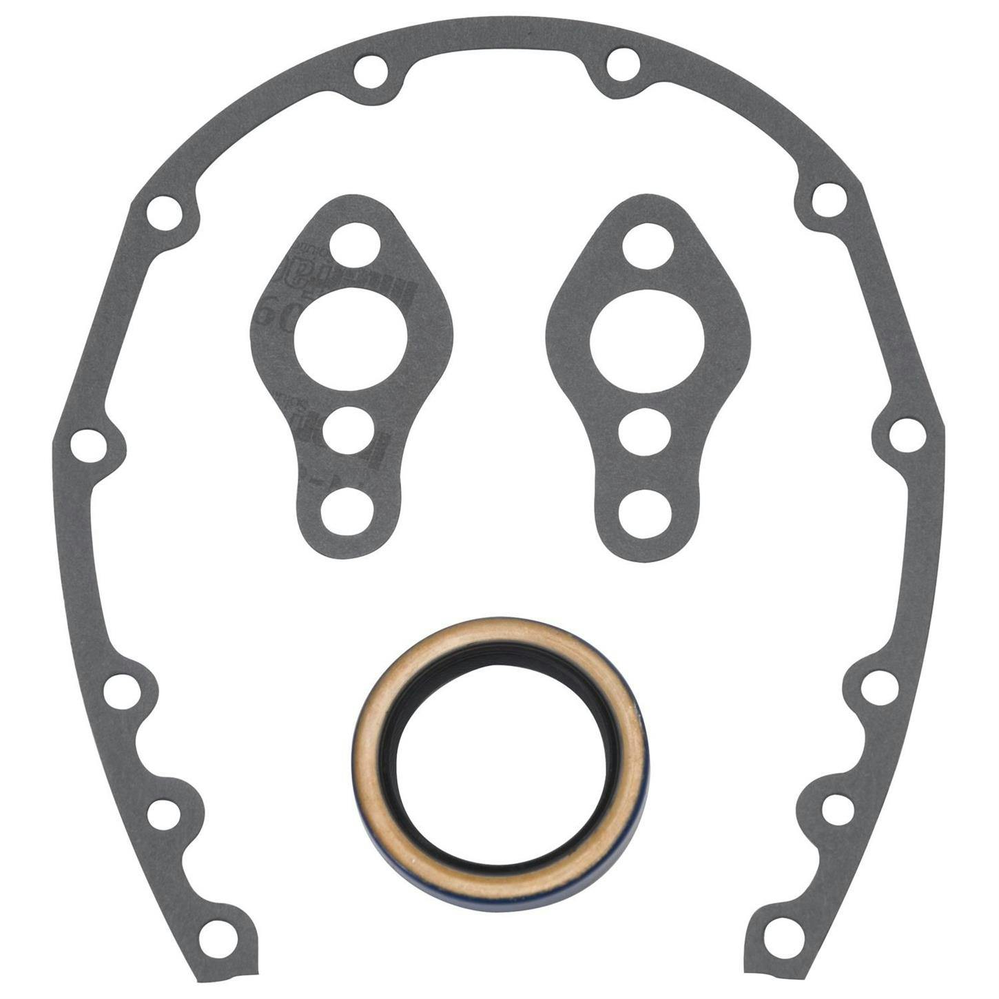 Edelbrock 6997 Replacement Timing Cover Gasket Set, Small Block Chevy