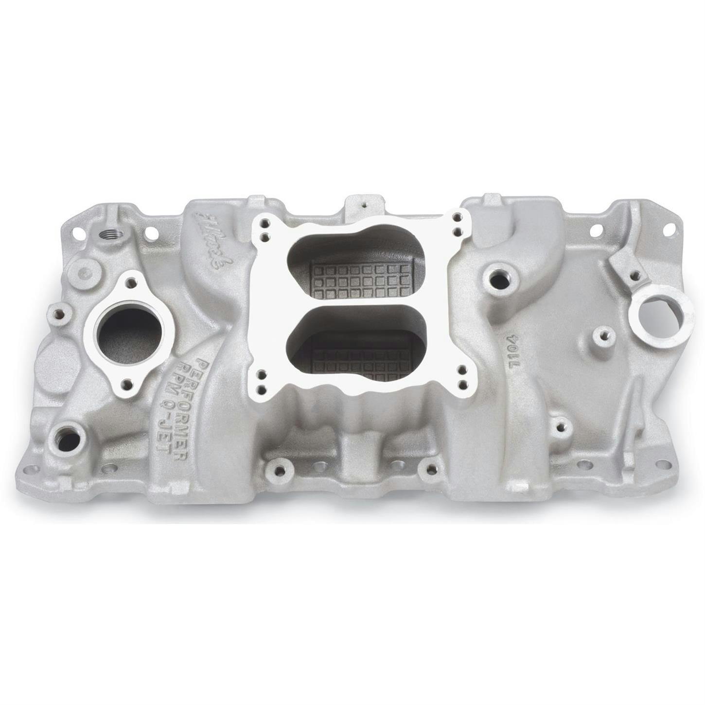 Edelbrock 7104 Performer RPM Q-Jet Intake Manifold, SB Chevy