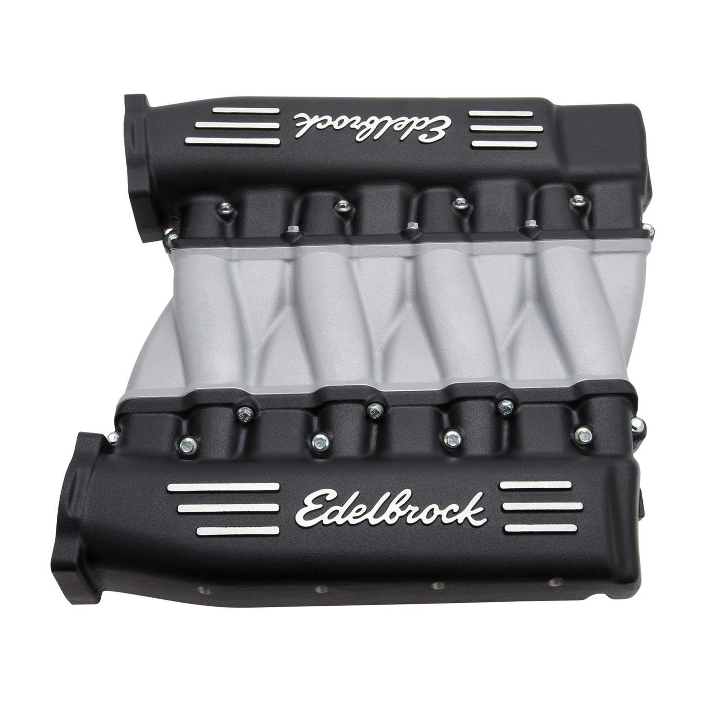 Edelbrock 71413 Cross-Ram Intake Manifold, SBC LS3, Black