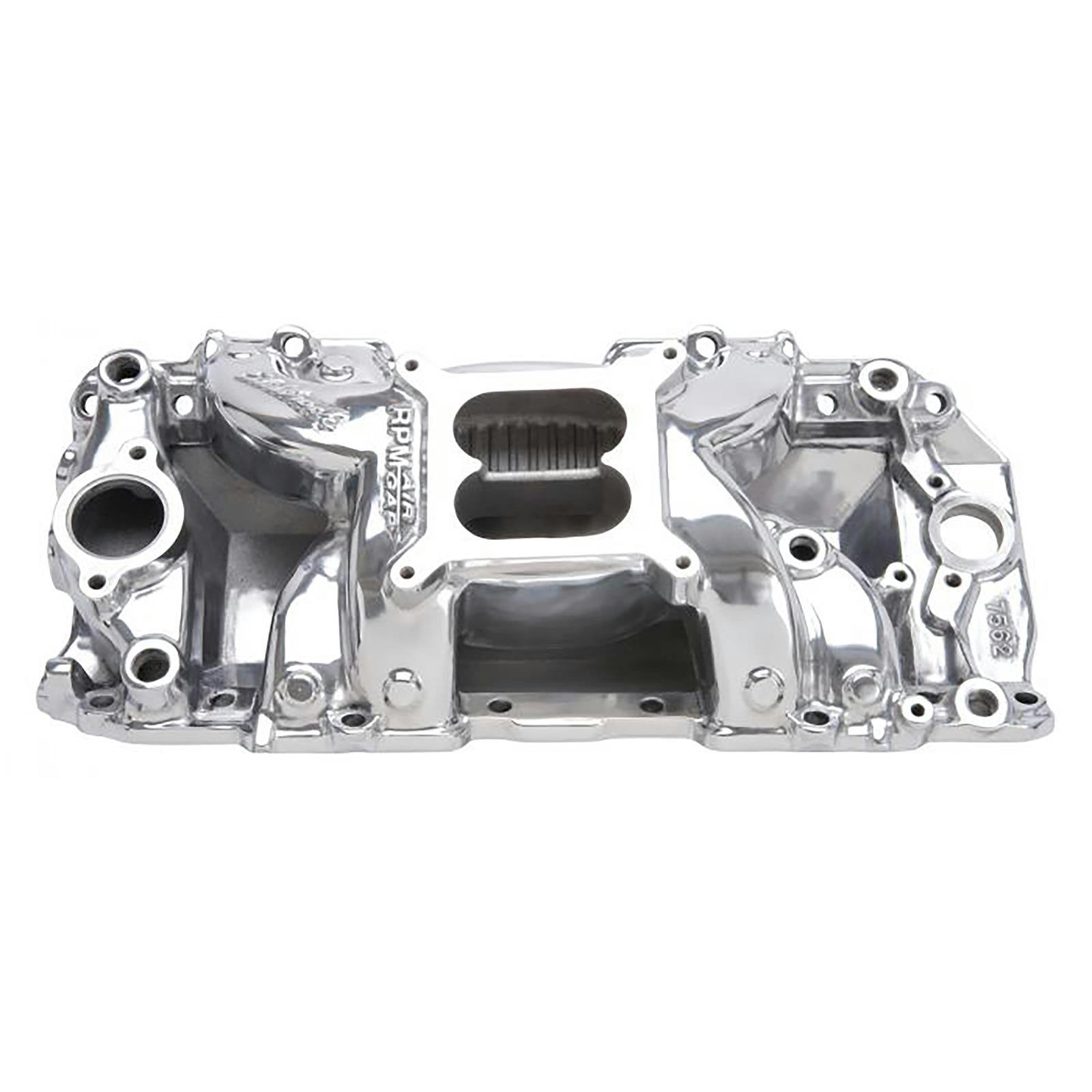 Edelbrock 75621 RPM Air-Gap Intake Manifold, B/B Chevy 2-R, Pol