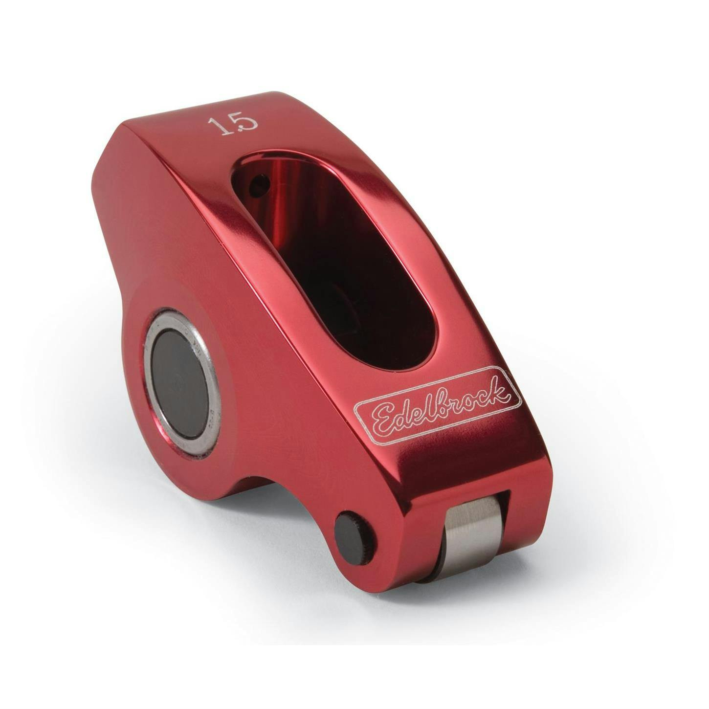 Edelbrock 77771 Red Roller Rocker Arm, SBC, Red Anodized, Each