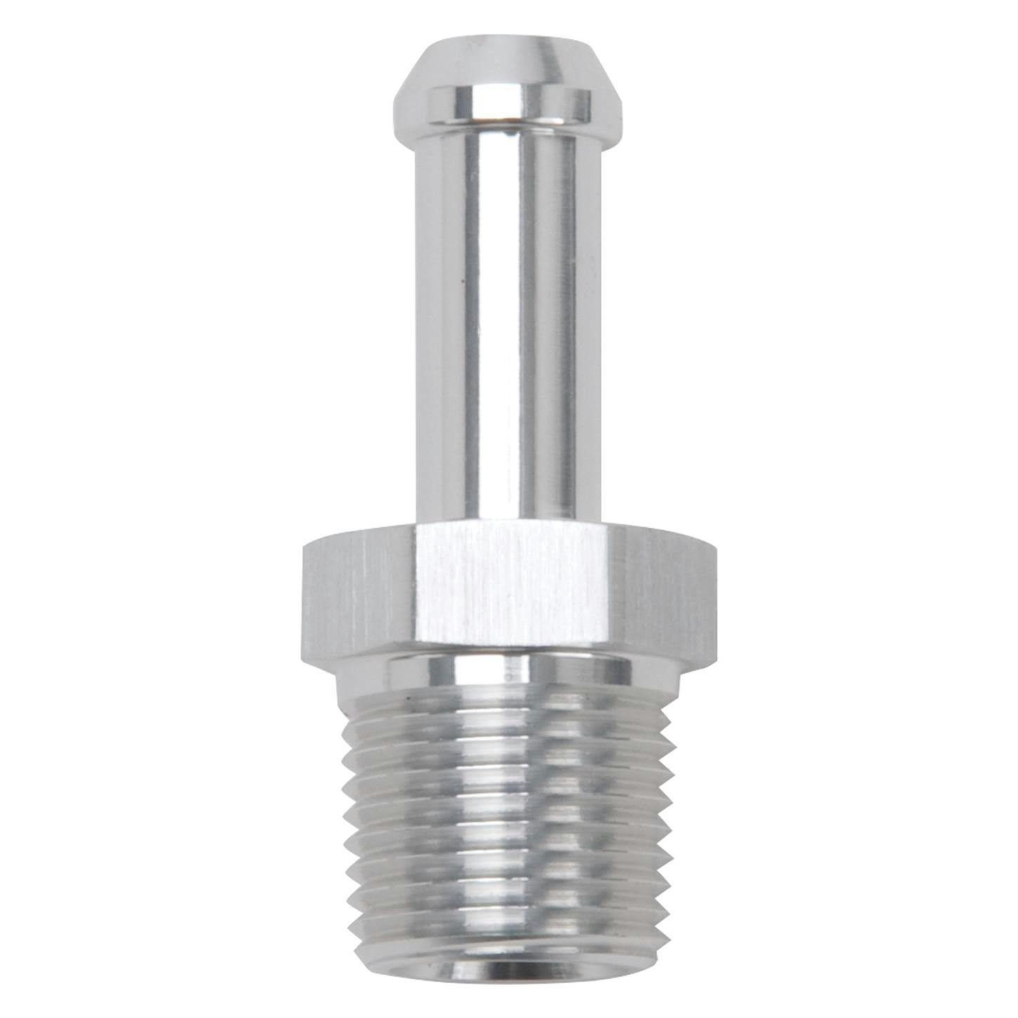 Edelbrock 8118 Pipe to Hose Barb Fitting, Straight, 3/8 in.NPT