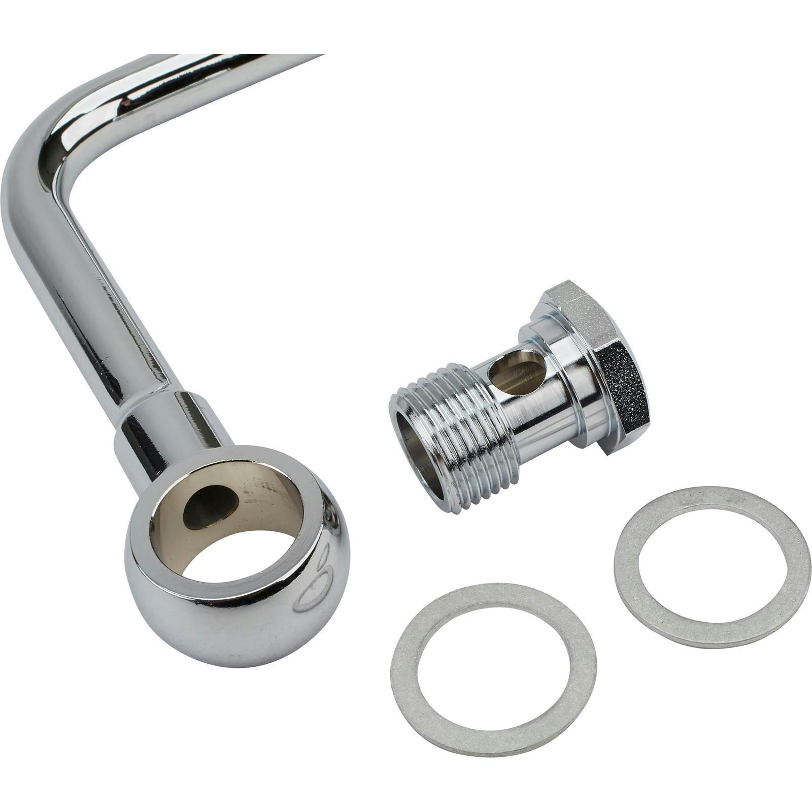 Edelbrock 8126 Performer Carb Fuel Line Kit, 3/8 Inch Hose Barb Inlet