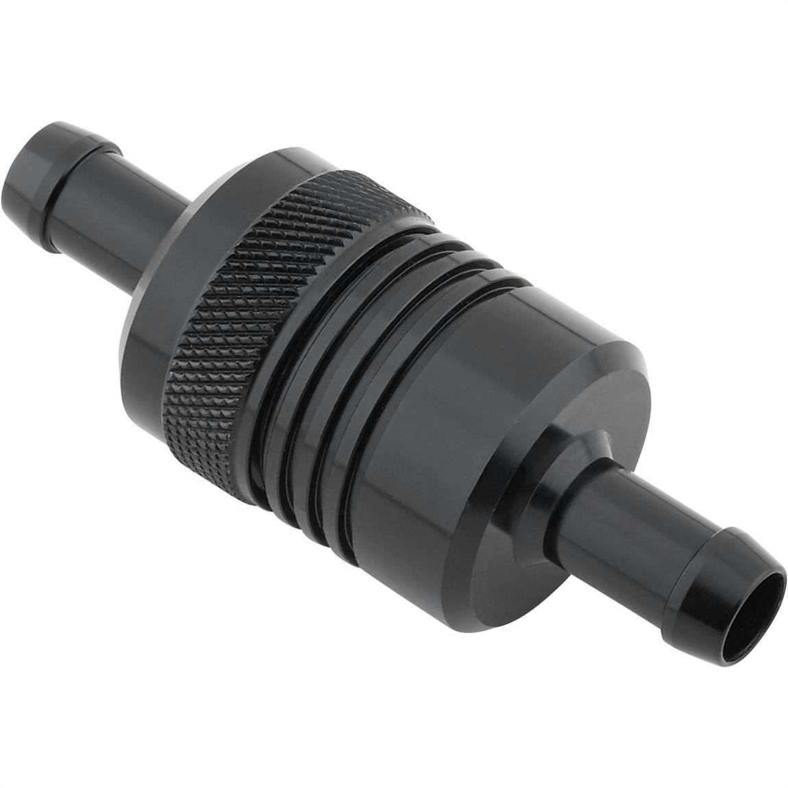 Edelbrock 8157 Fuel Filter, Black Anodized