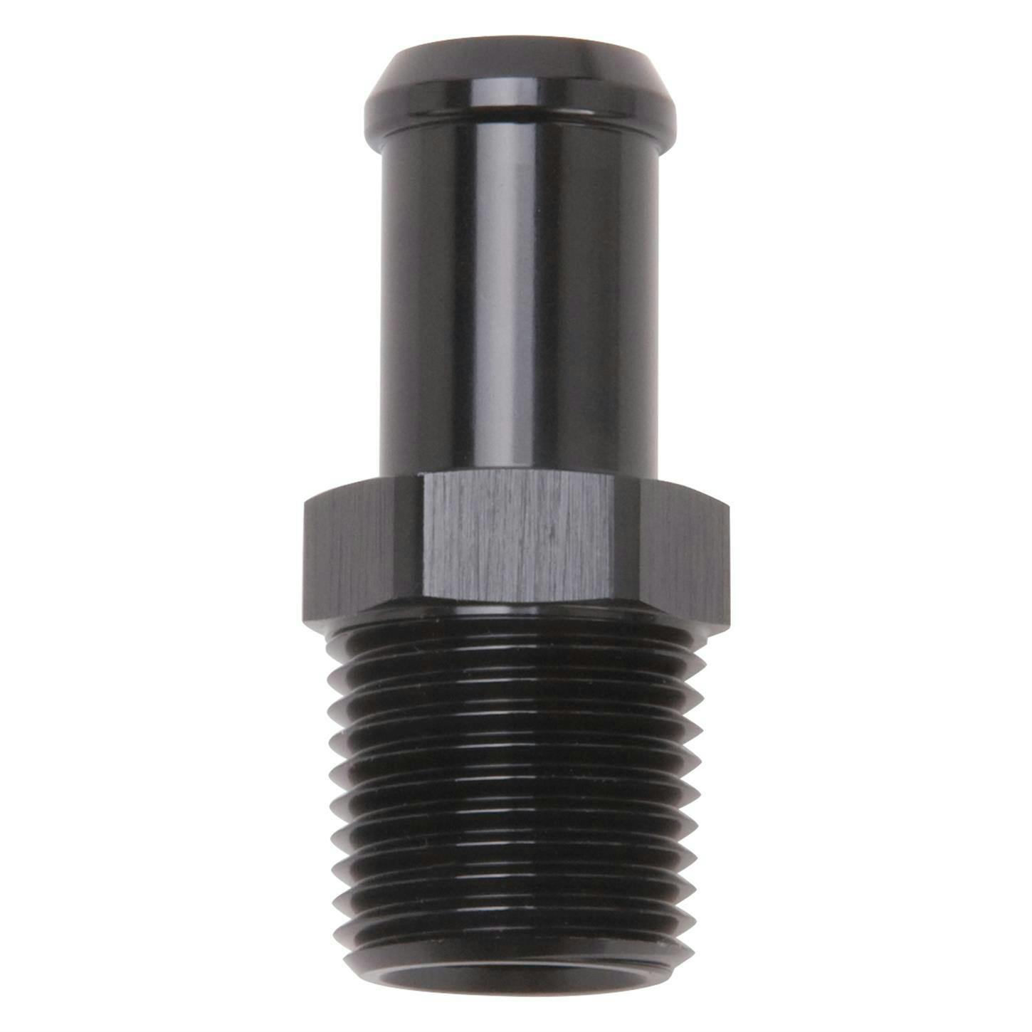 Edelbrock 8159 Pipe to Hose Barb Fitting, Straight, 1/2 in.NPT