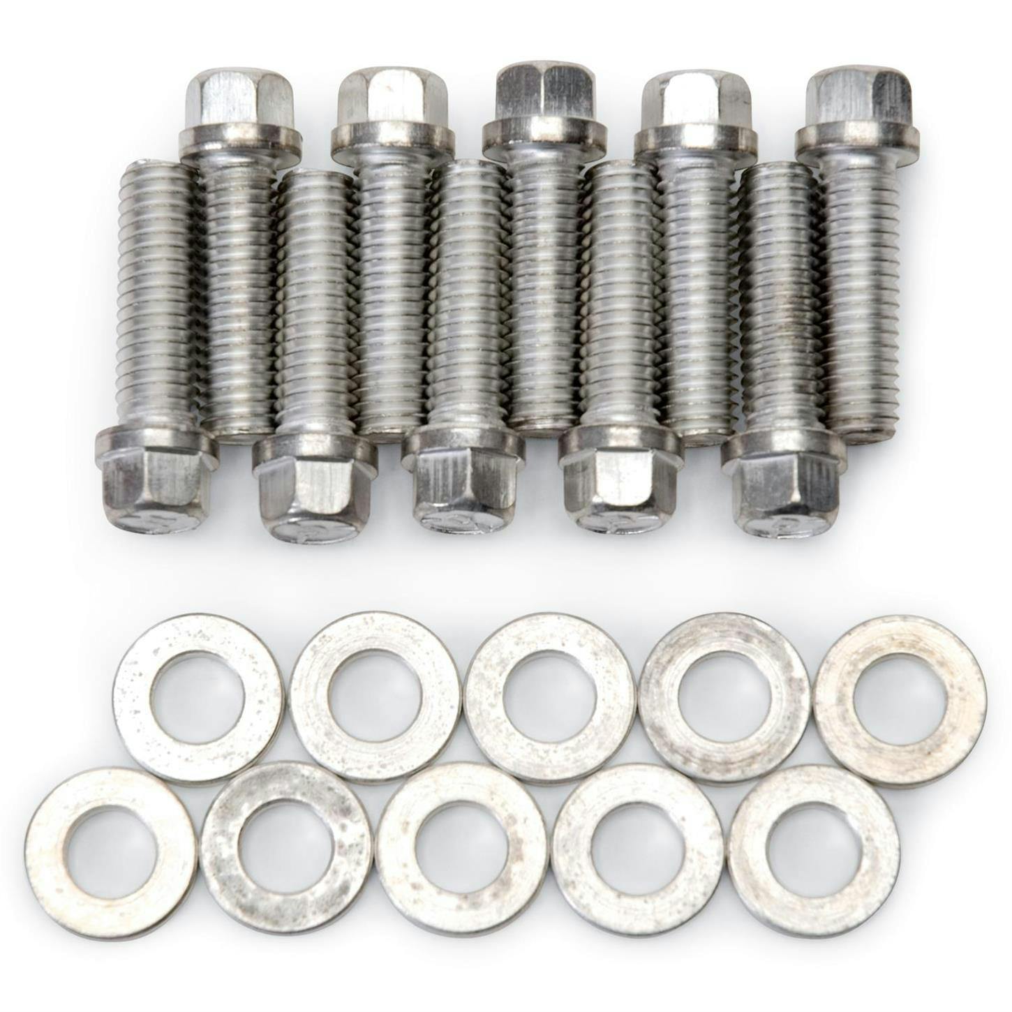 Edelbrock 8559 Intake Manifold Bolt Set, Steel, Pontiac V8