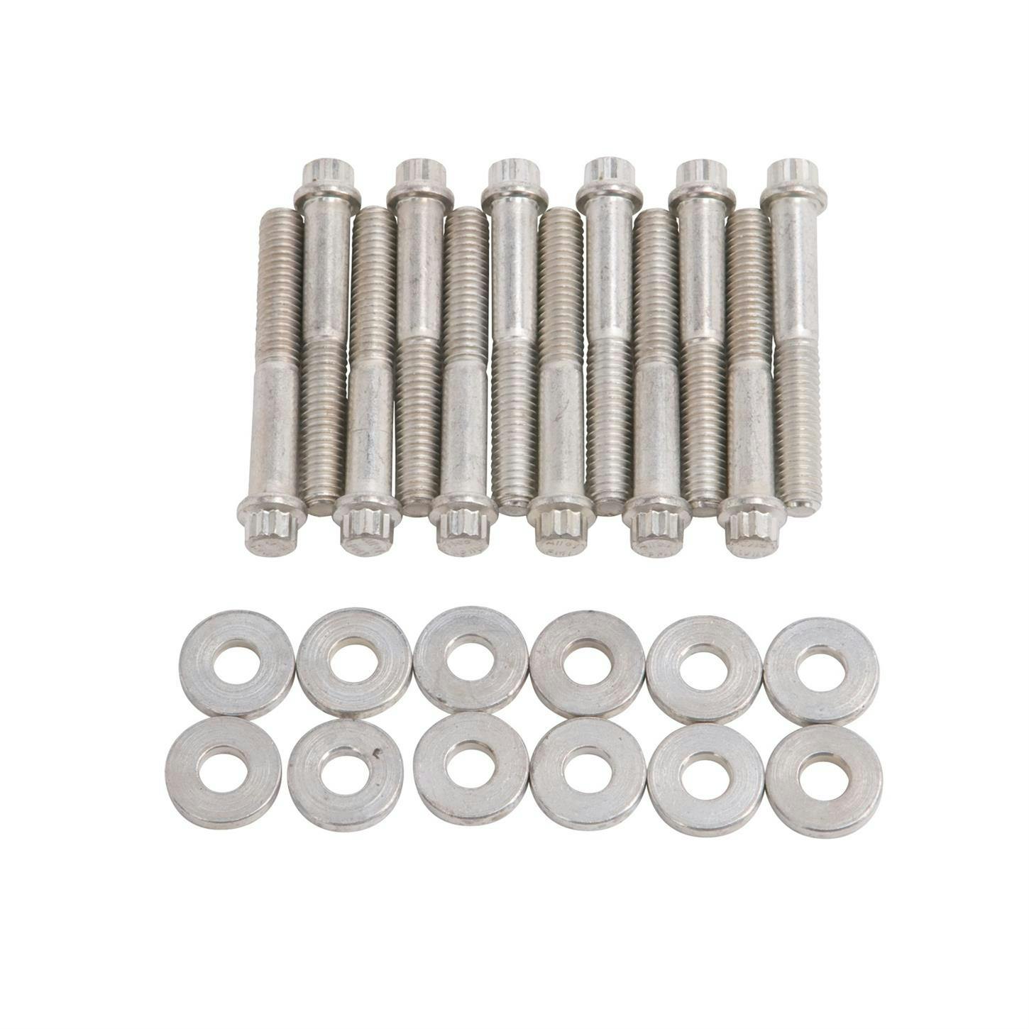 Edelbrock 8584 Intake Manifold Bolt Set, Steel, Ford/Mercury 351W