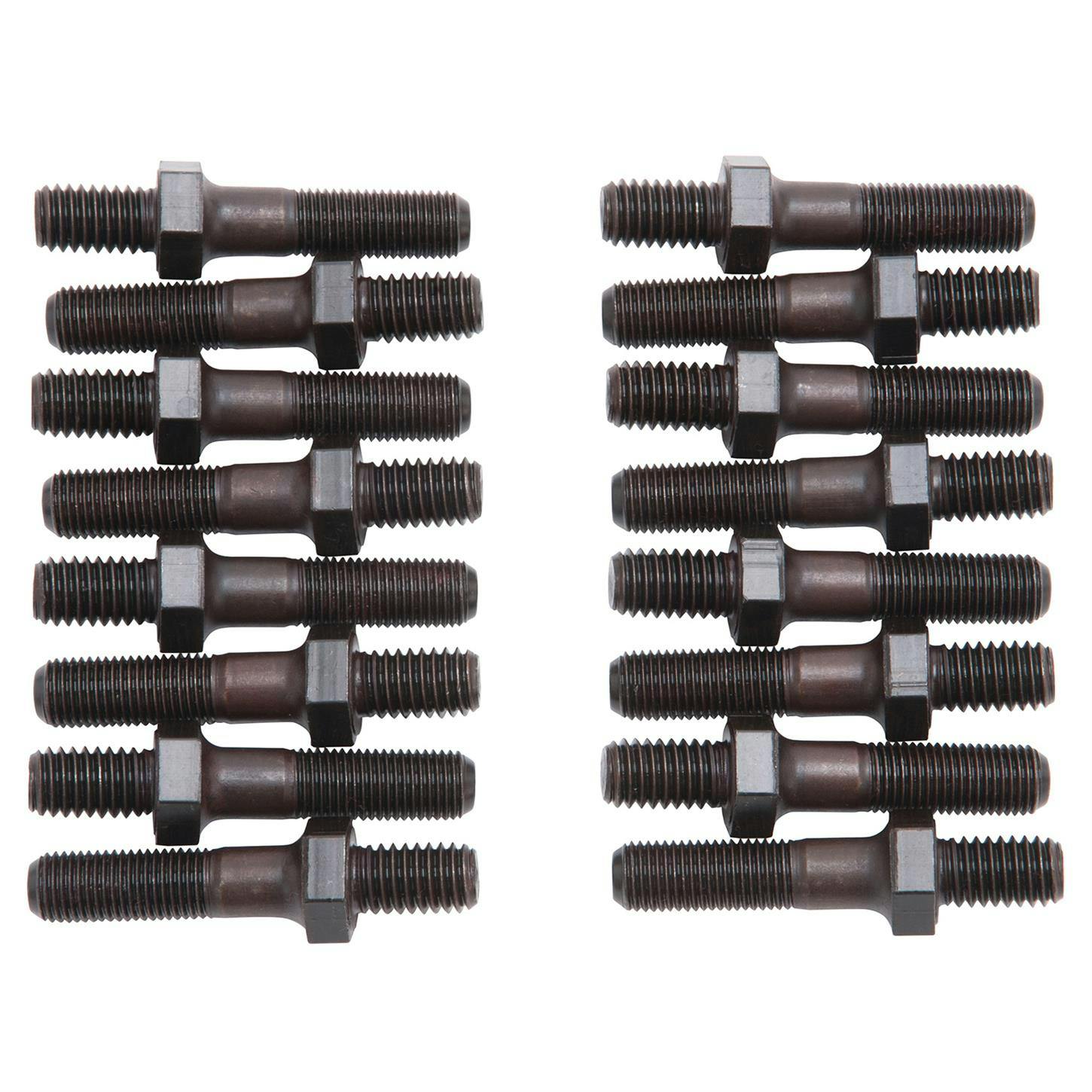 Edelbrock 8593 Rocker Arm Stud Bolt Kit, 7/16 Inch, Set of 16