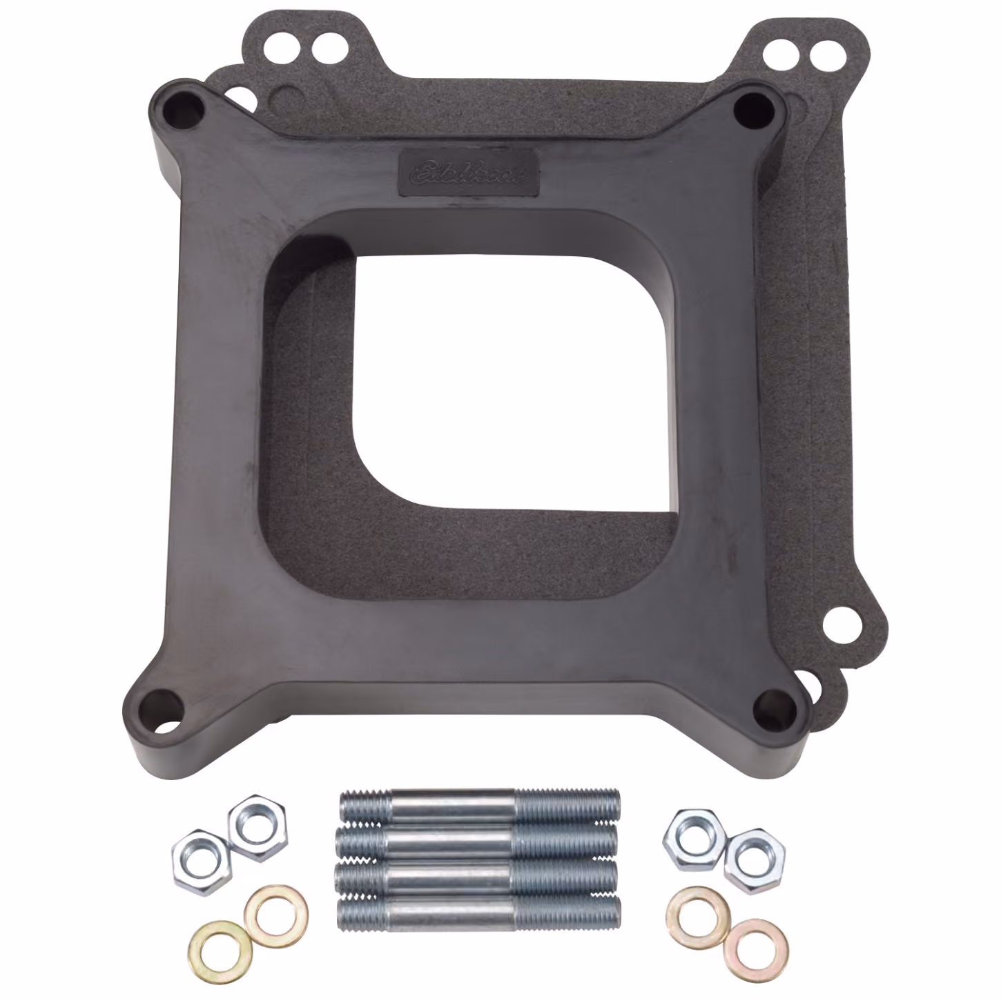 Edelbrock 8710 4- Barrel Carburetor Spacer, Phenolic, 1 Inch