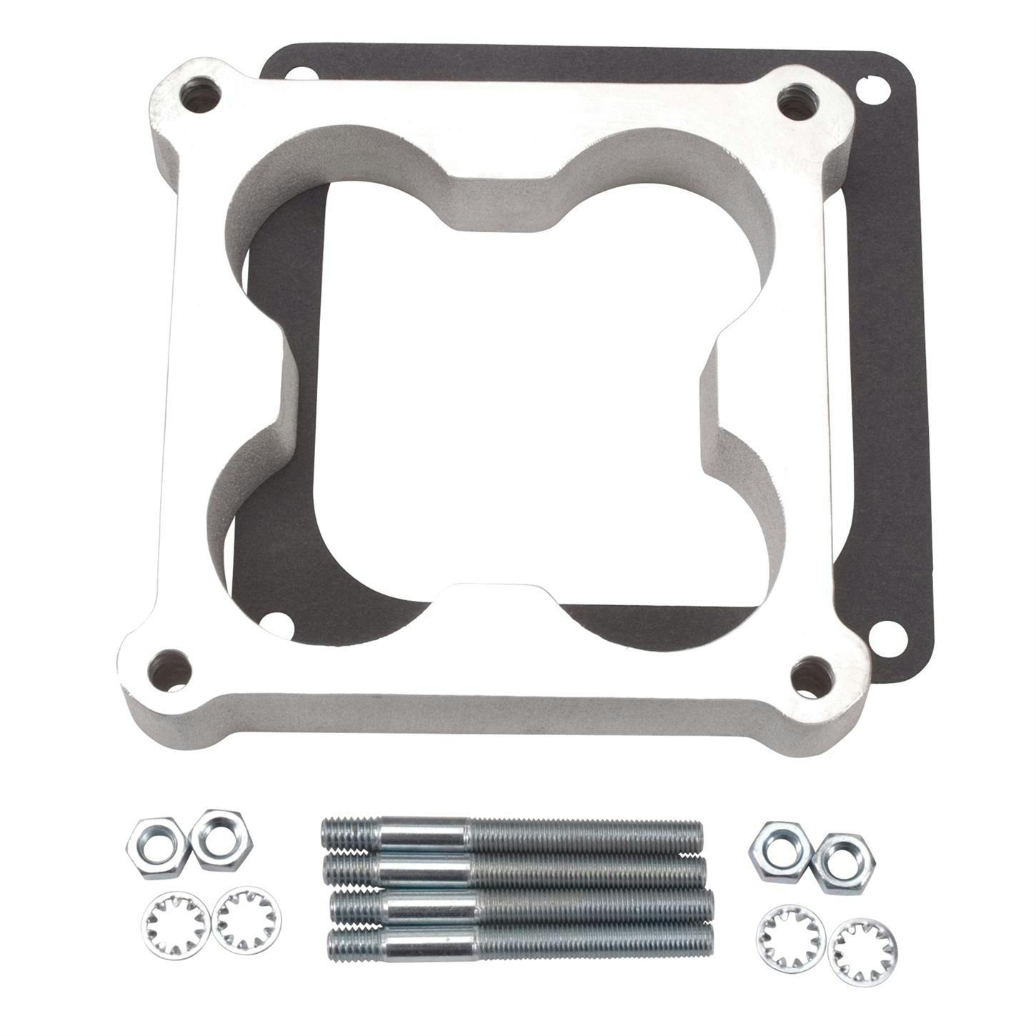 Edelbrock 8718 4- Barrel Carburetor Spacer, Aluminum, 1 Inch