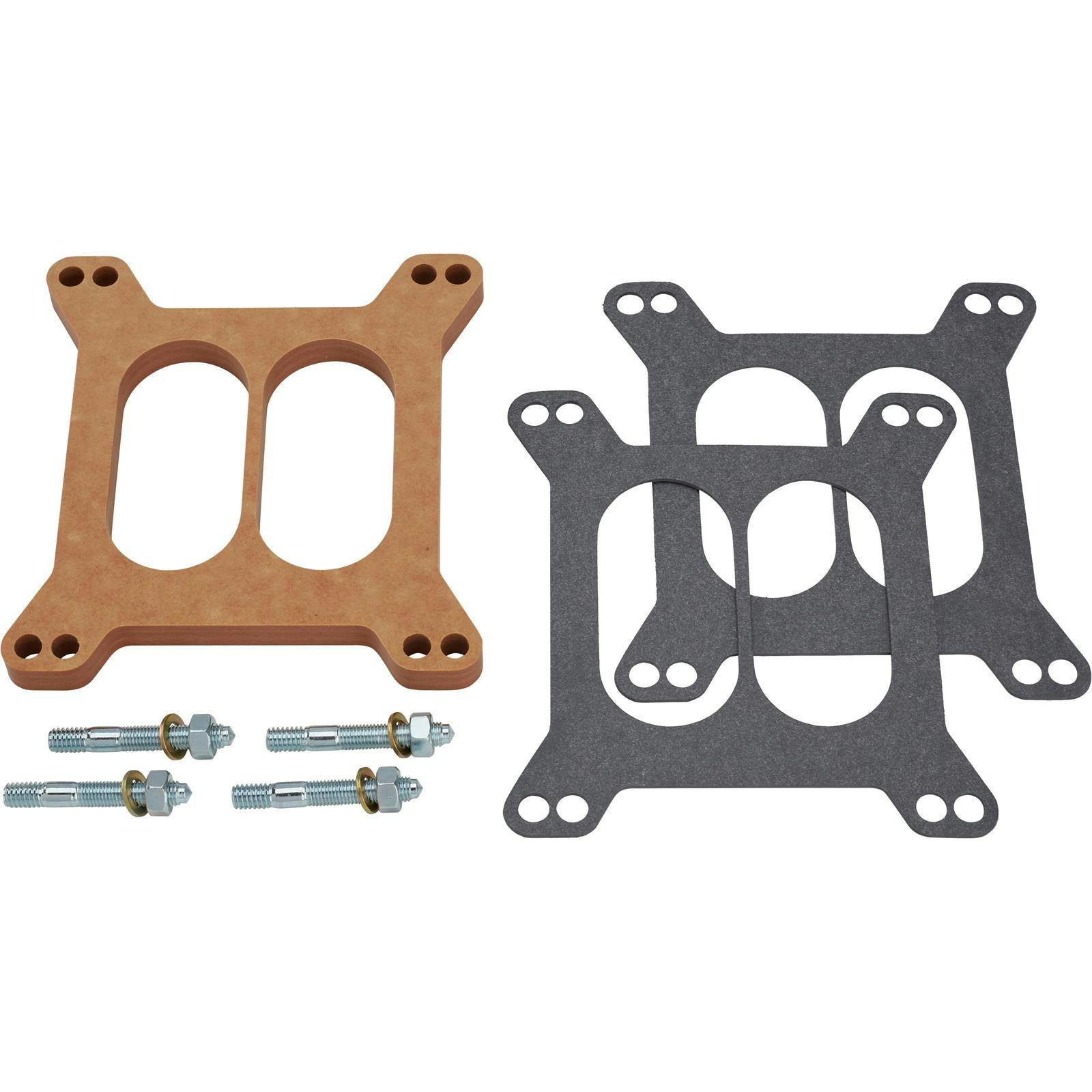 Edelbrock 8722 4- Barrel Carburetor Spacer, Wood Fiber Laminate,0.5in.
