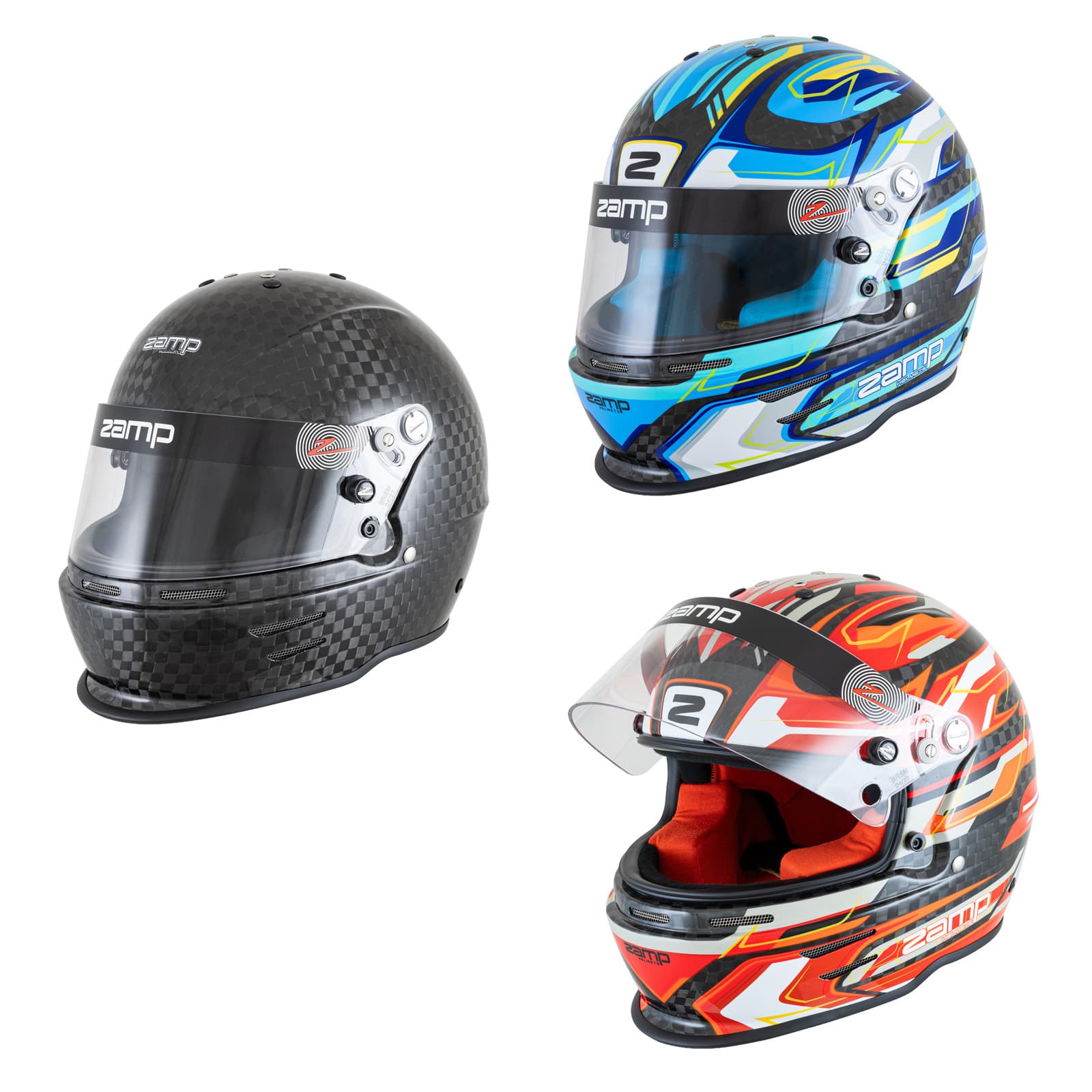 Zamp RZ-48Y Youth CMR2016 SFI 24.1 Gloss Carbon Helmet