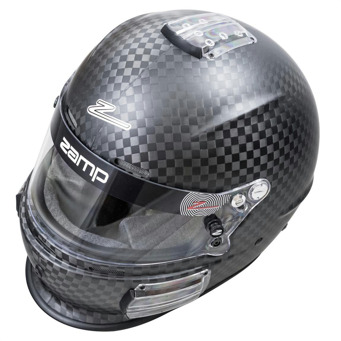 Zamp RZ-64C Large Weave Carbon Helmet, Matte, Snell SA2020