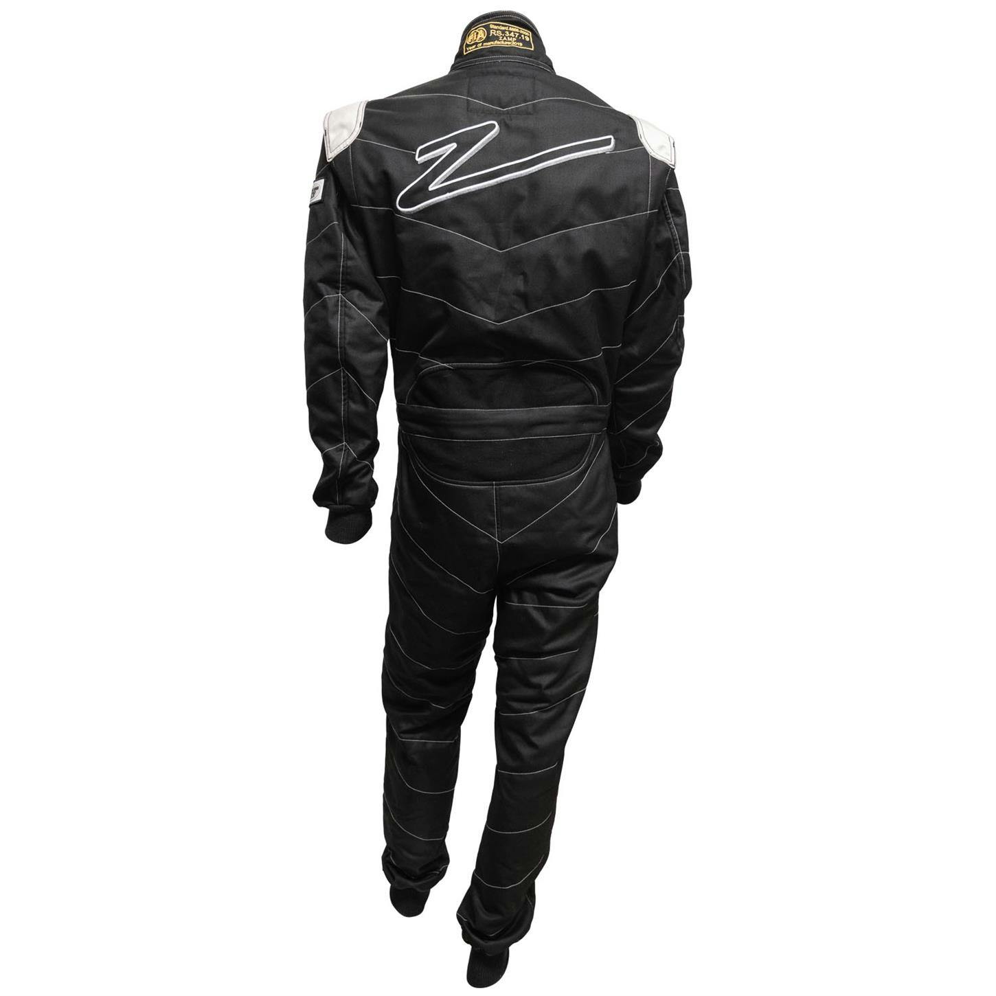 Zamp ZR-50F SFI 3.2A/5 Black Race Suit Straight Cuff