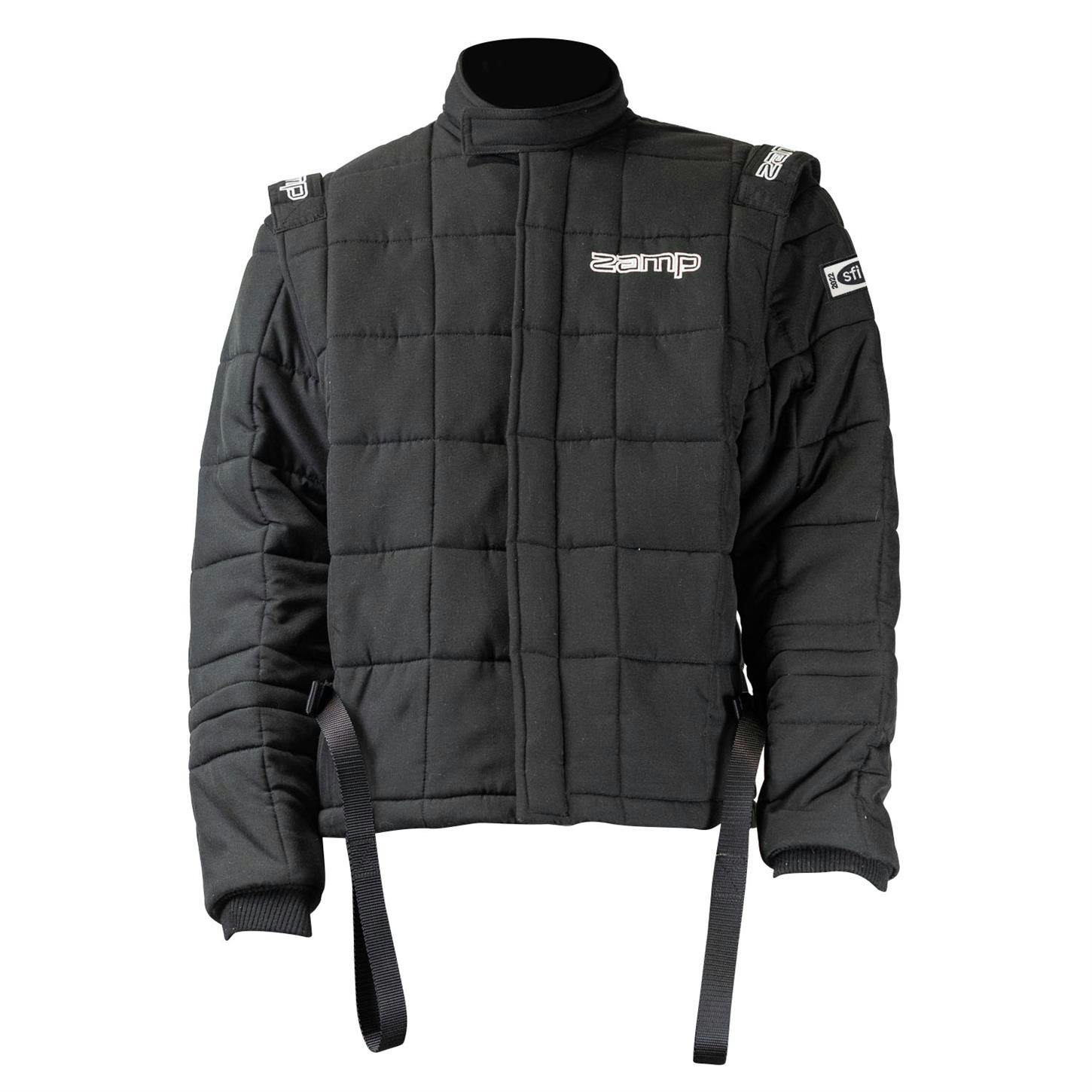 Zamp ZR-Drag Race Jacket, 9 Layer, Black, Built-In Arm Restraints